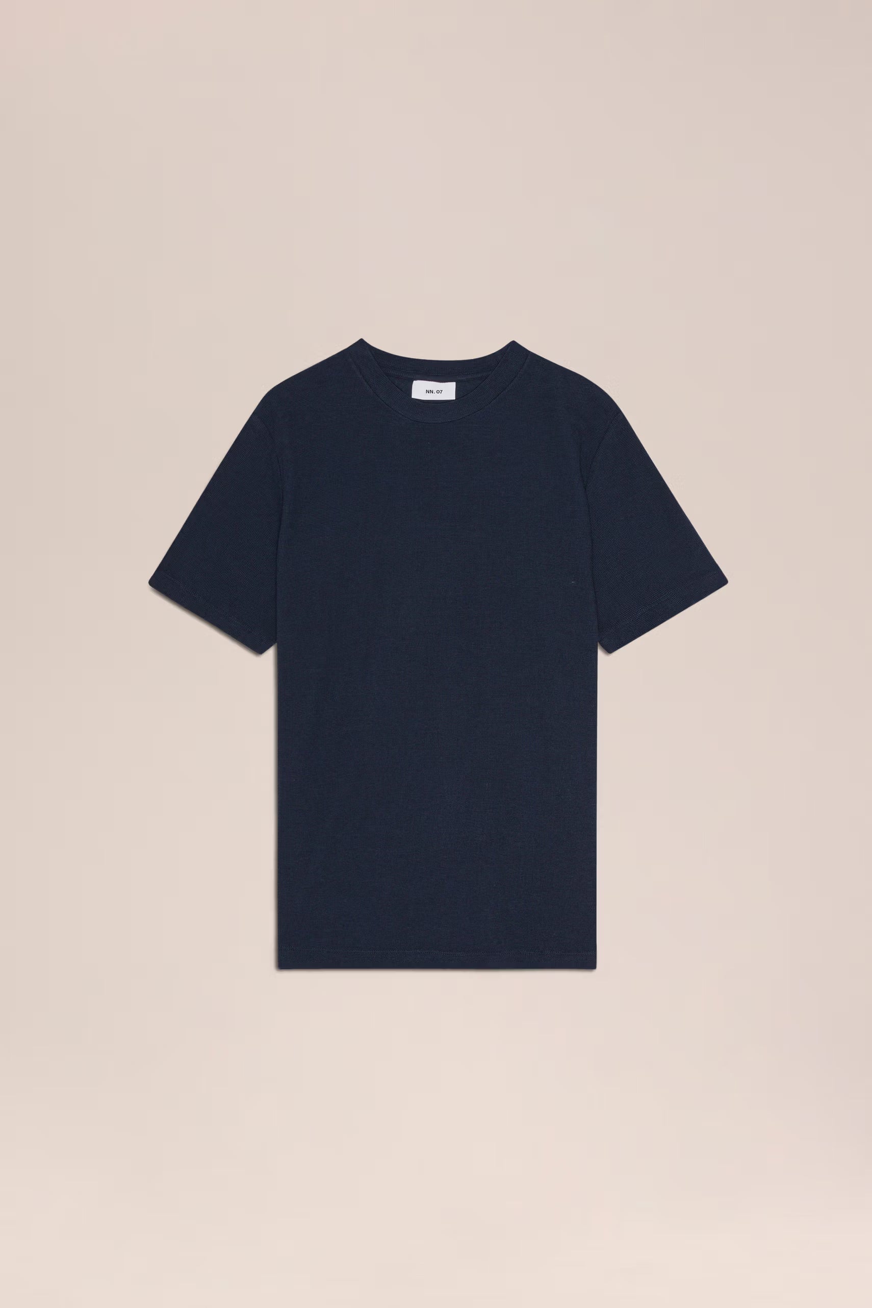 Clive Waffle Knit Tee - Navy Blue
