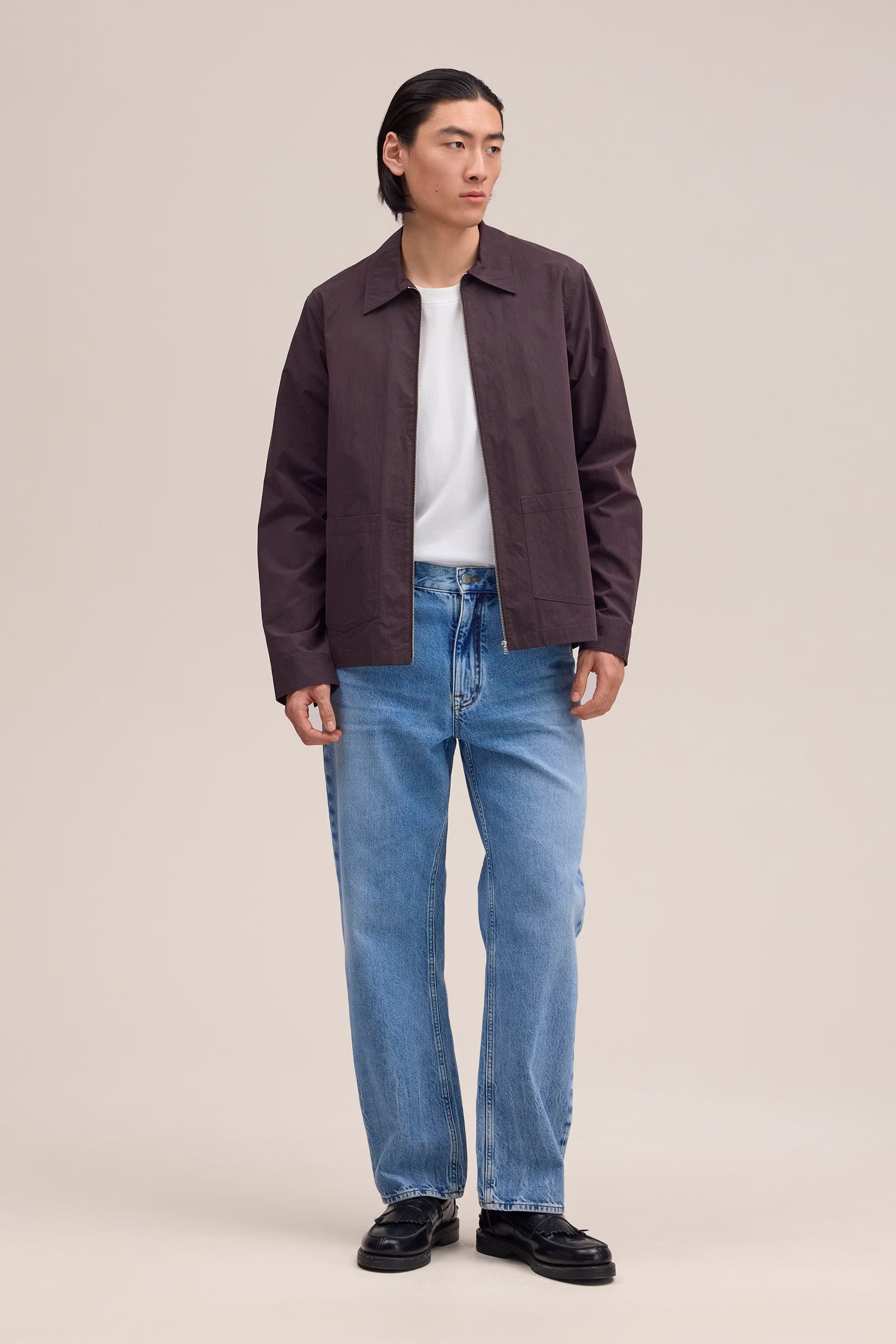 Virgil Poplin Hybrid - Deep Truffle