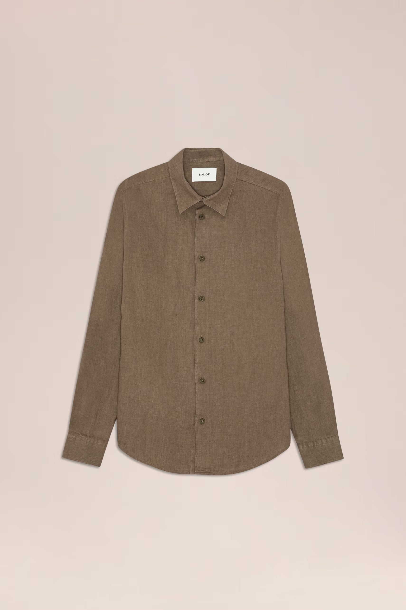 Enzo Classic Collar Linen Shirt - Mable Husk