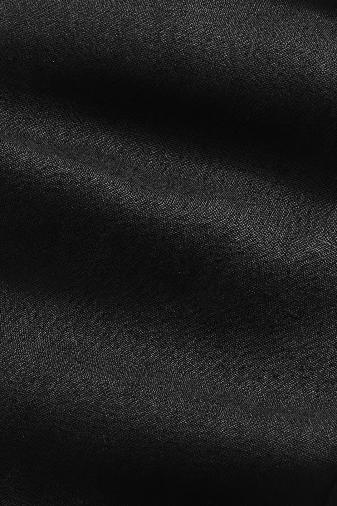 Aden - Straight Leg Linen Regular Fit Pant - Black