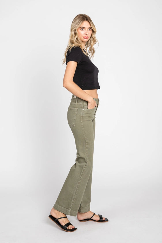 Sicily Wide Hem - Artichoke