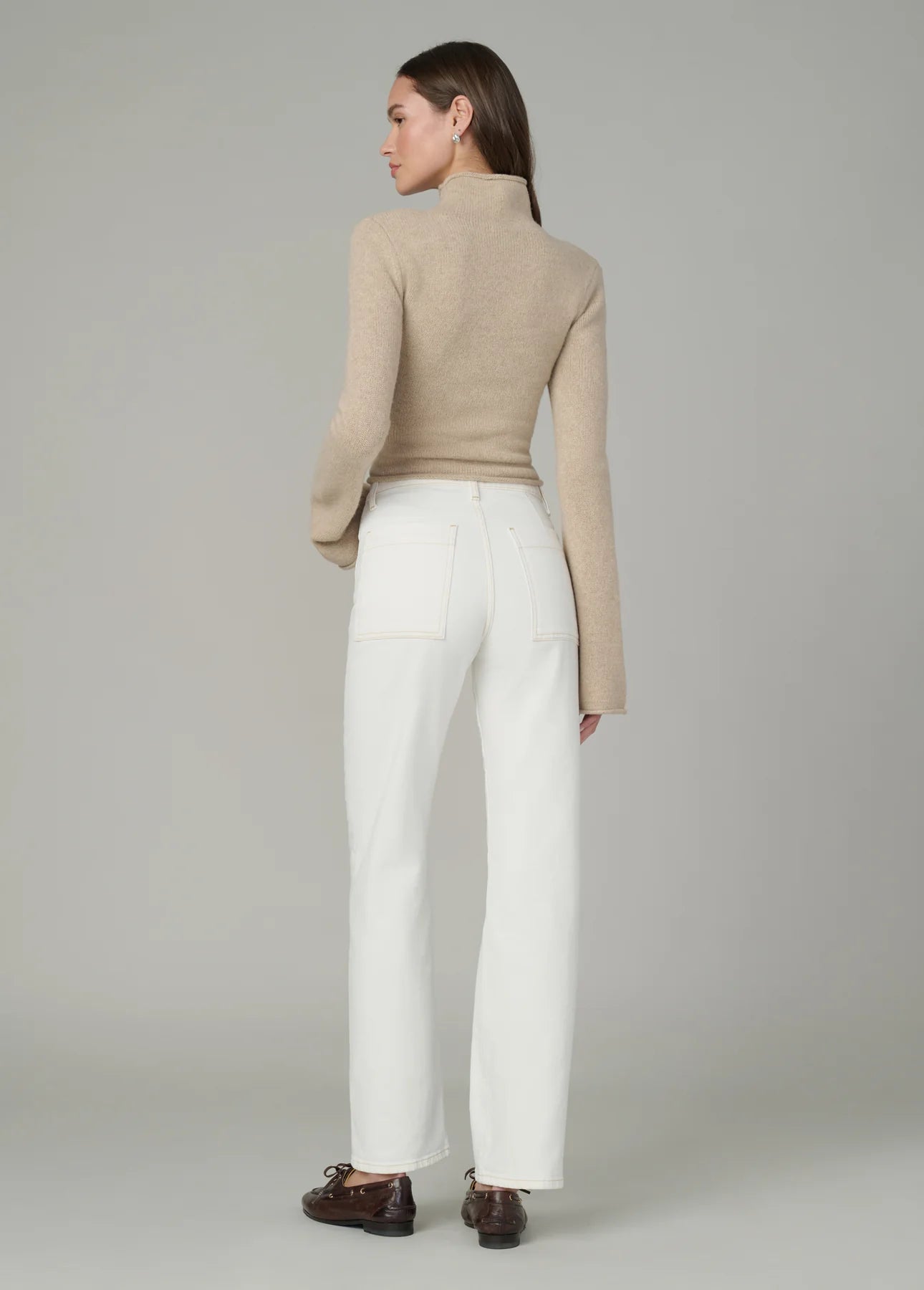 The Jane Roll Neck Sweater - Camel