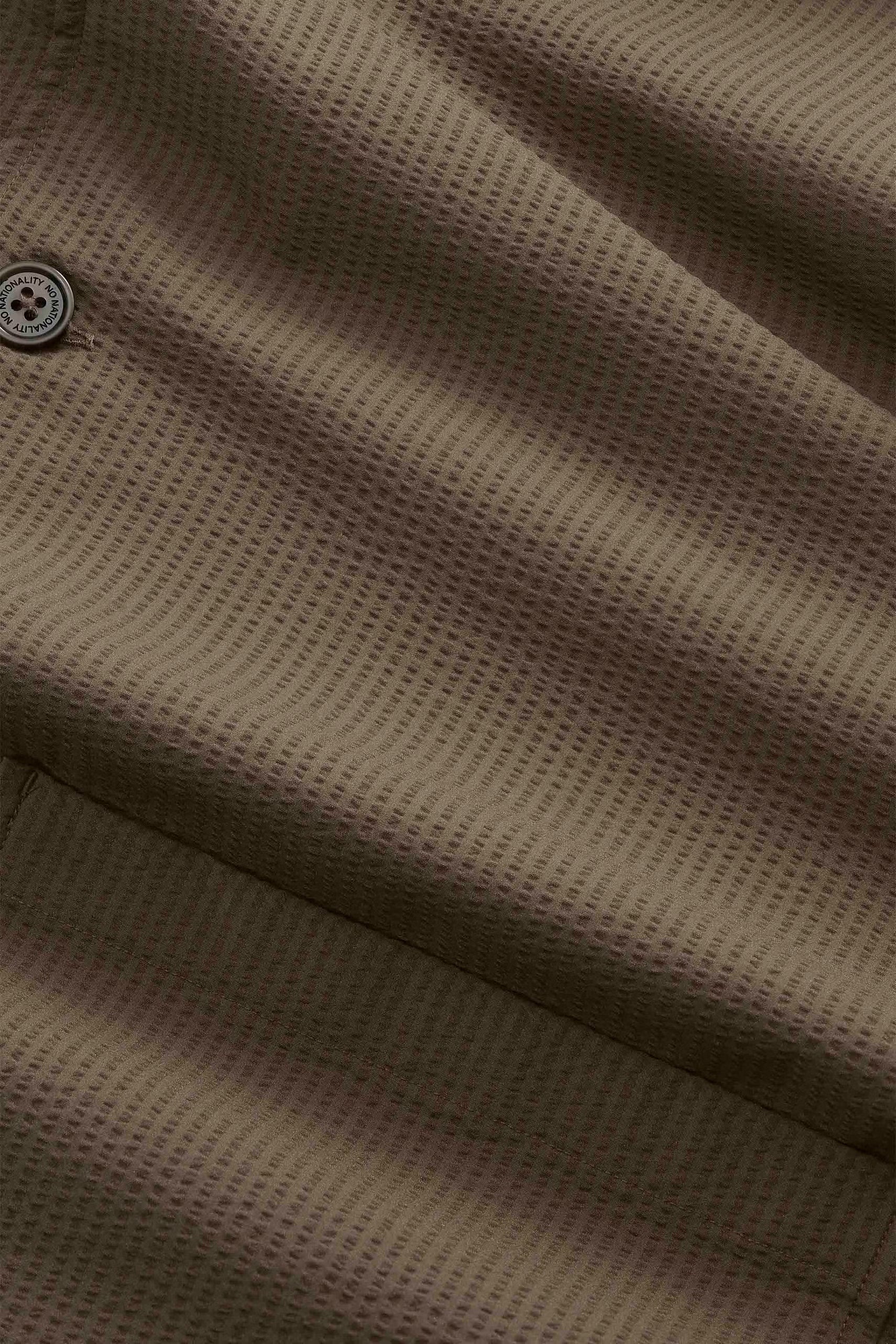 Blaze Seersucker Overshirt - Mable Husk