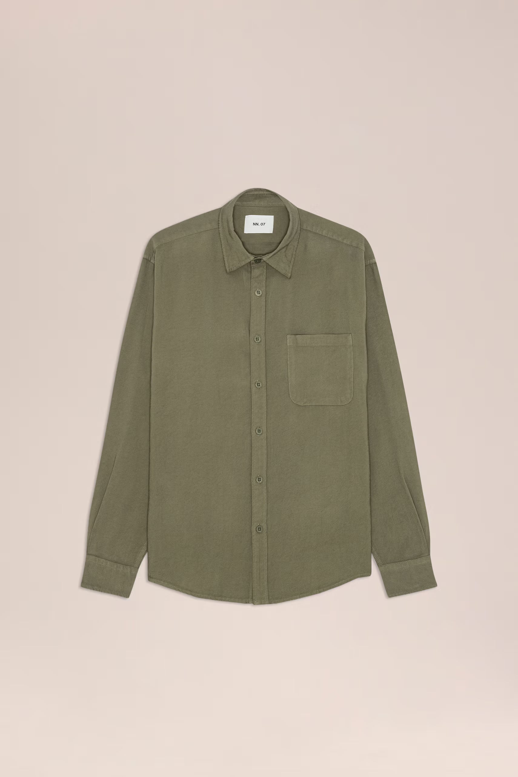 Deon Drapey Viscose Blend Shirt - Capers