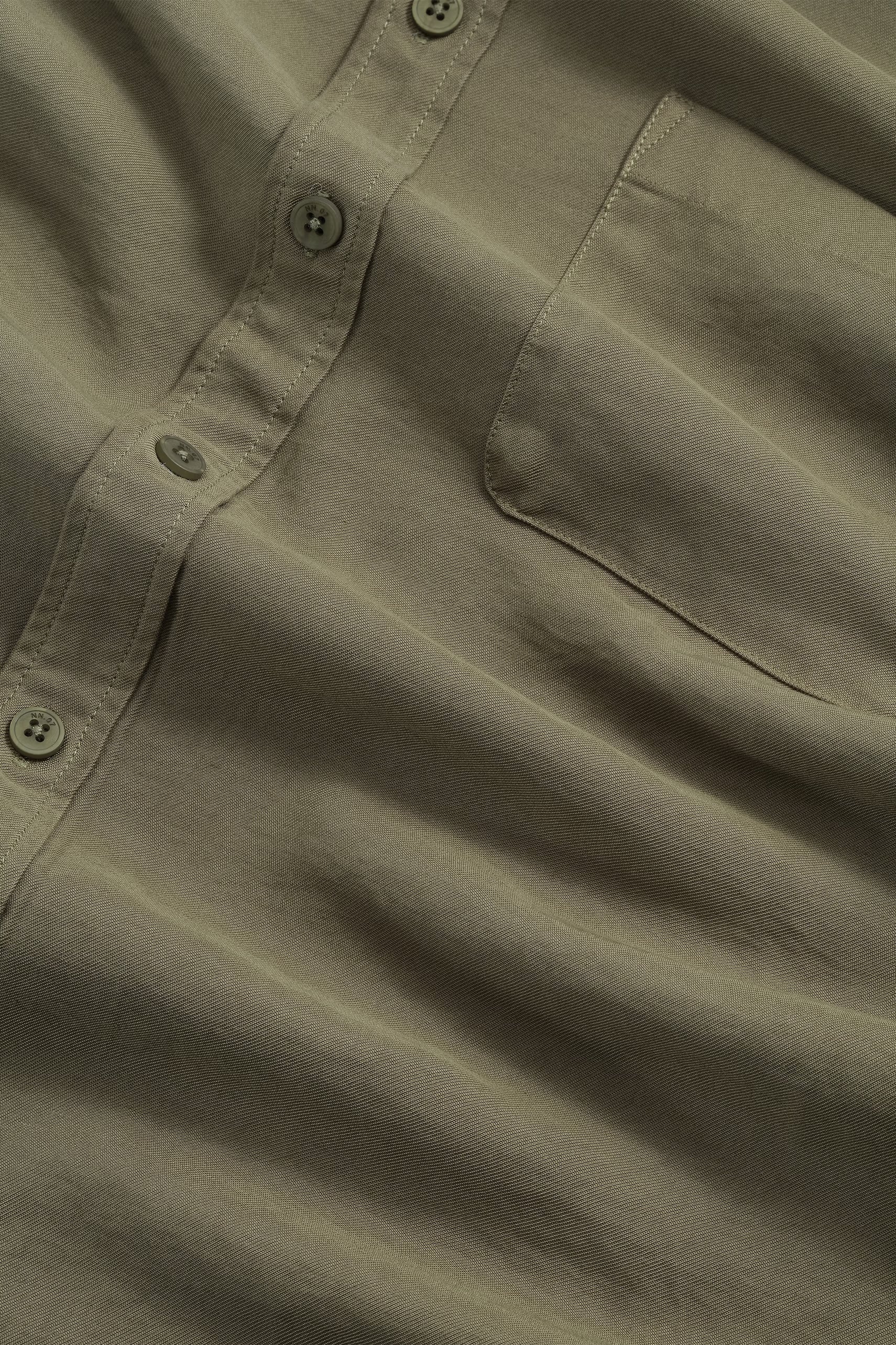 Deon - Drapey Viscose Blend Shirt - Capers