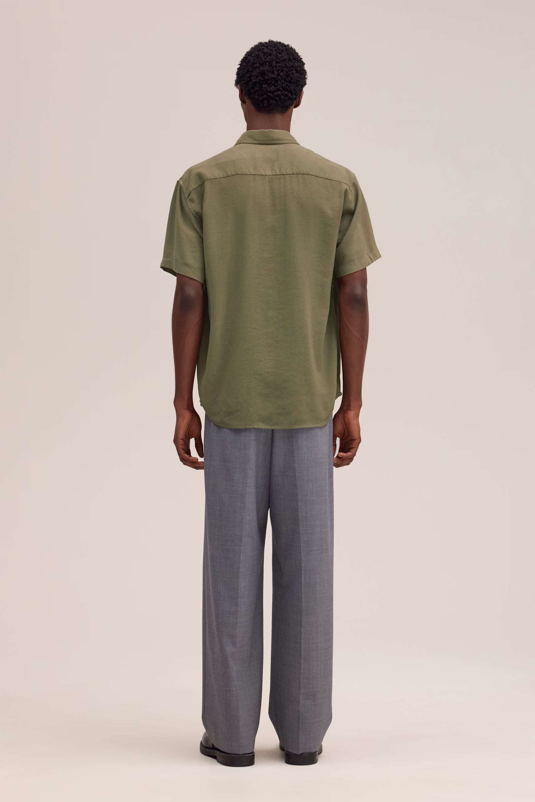 Deon - Drapey Viscose Blend Shirt - Capers