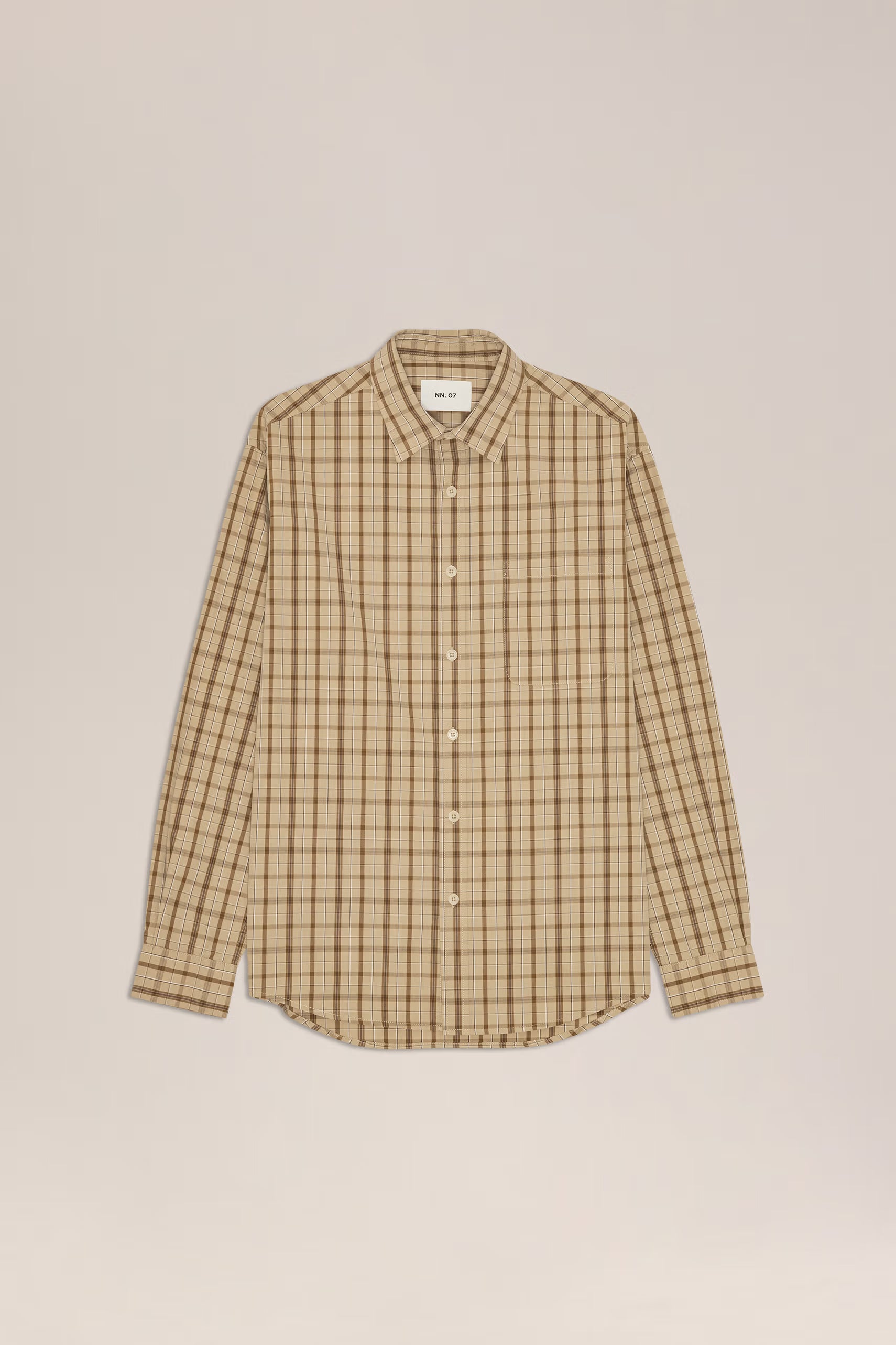Deon Organic Cotton Shirt - Khaki Check