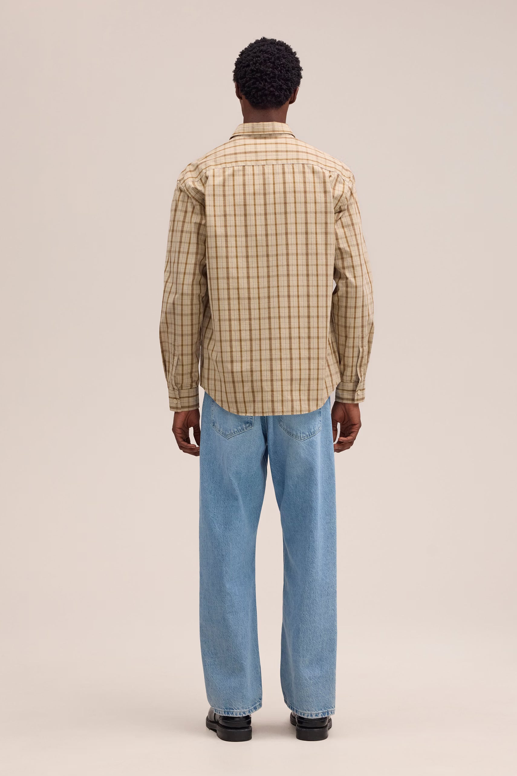 Deon Organic Cotton Shirt - Khaki Check