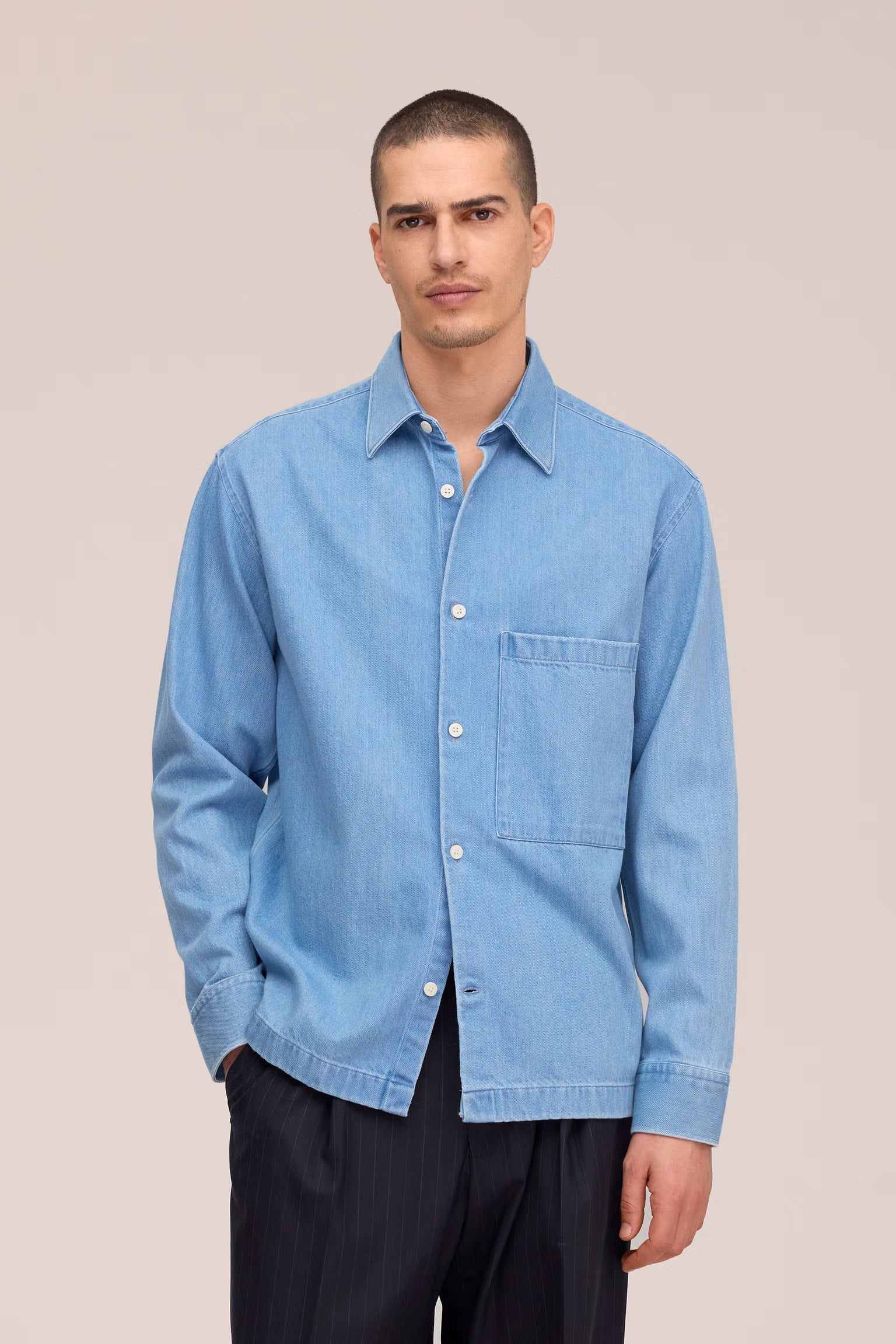 Freddy - Egyptian Cotton Shirt - Blue Denim