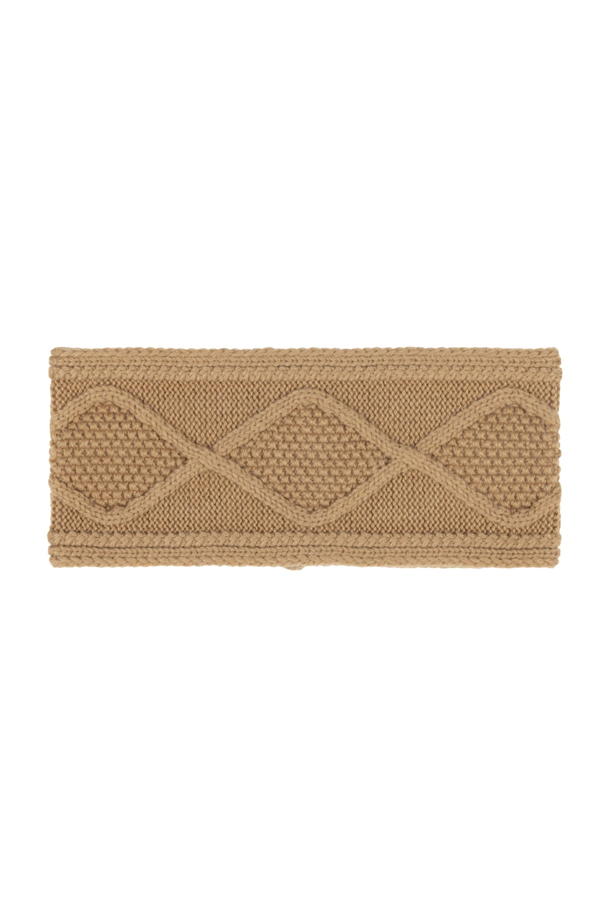 Modernist Block Headband - Camel Heather