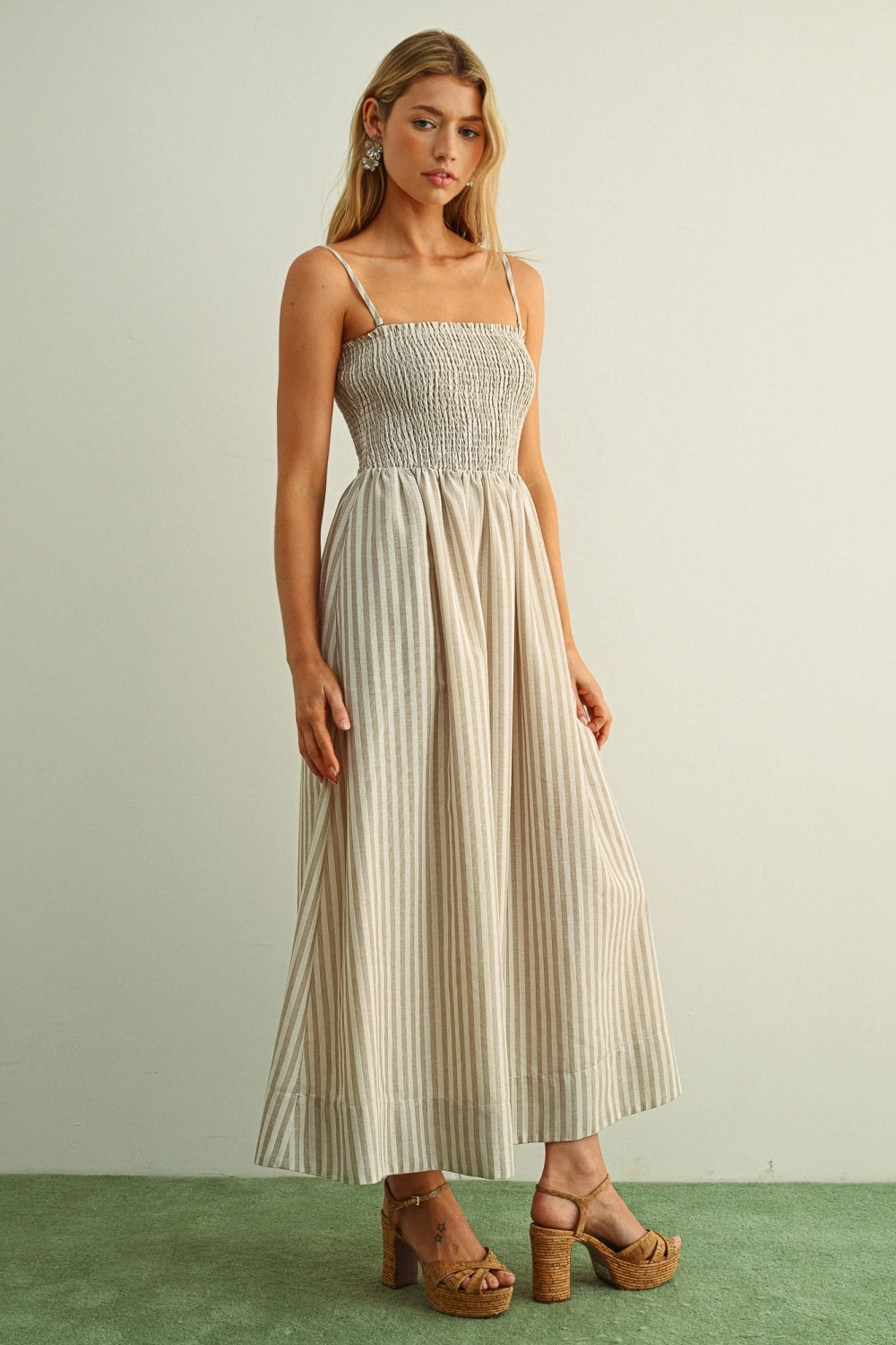 Hadley Striped Maxi Dress Small