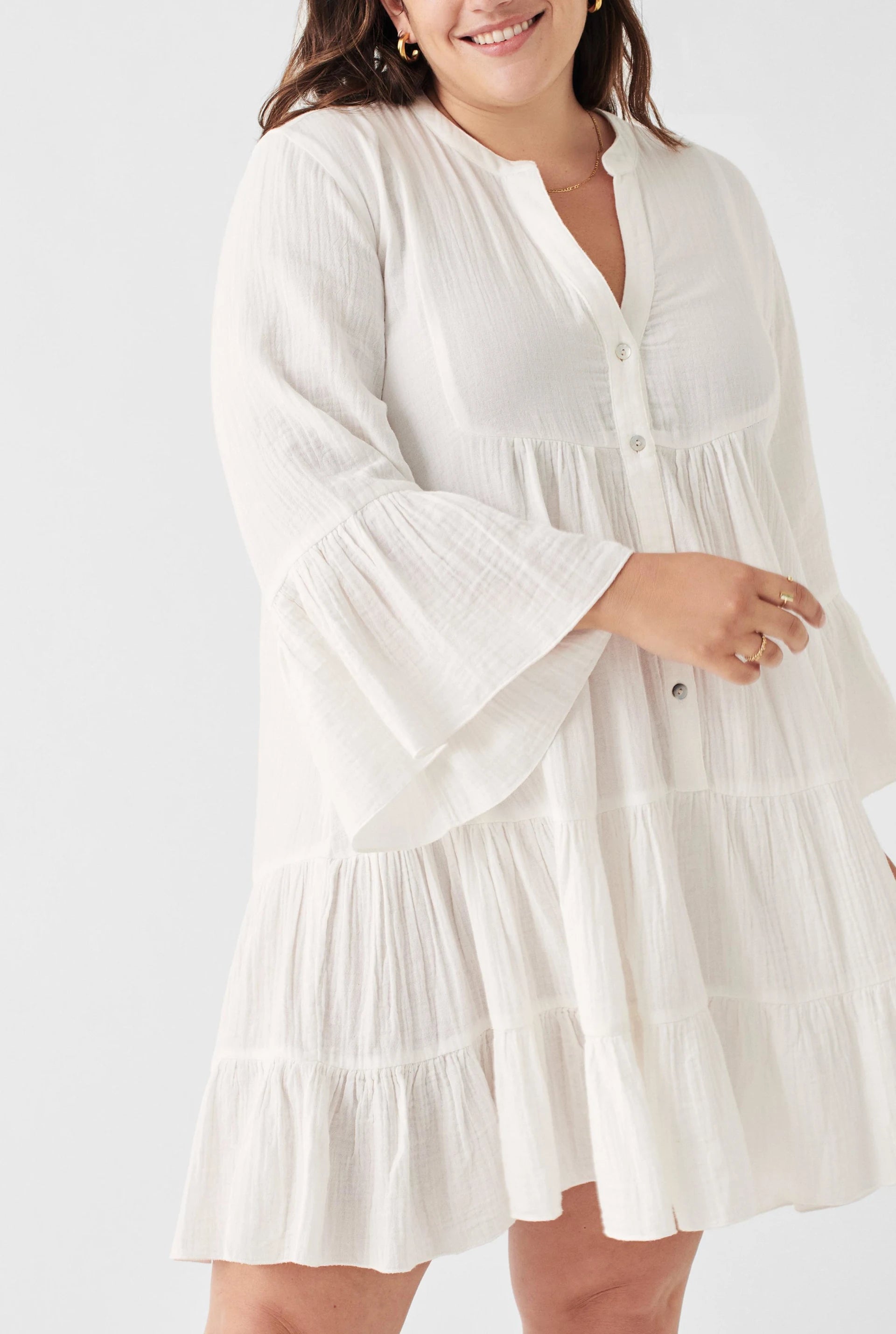 Dune Cotton Gauze Kasey Dress