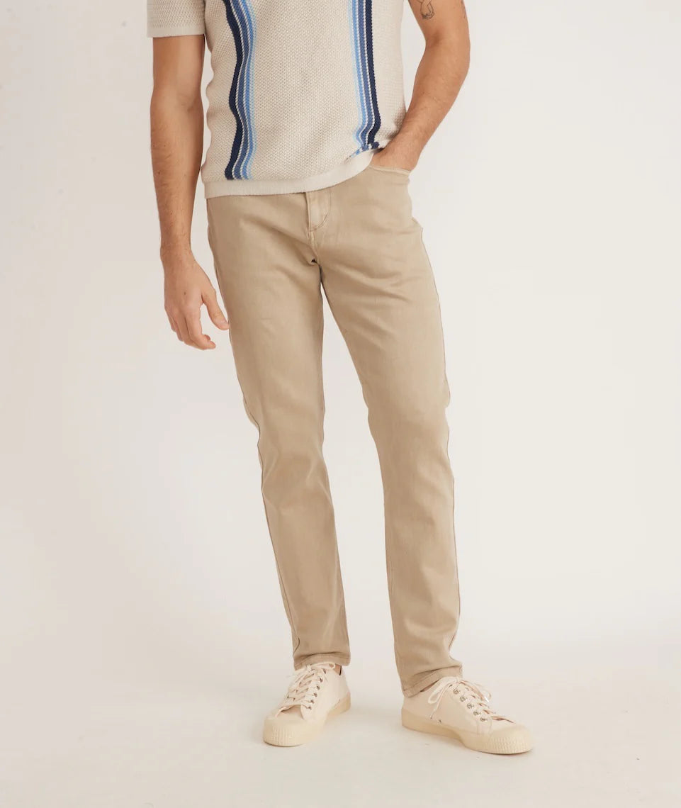 5 Pocket Athletic Fit Twill Pant