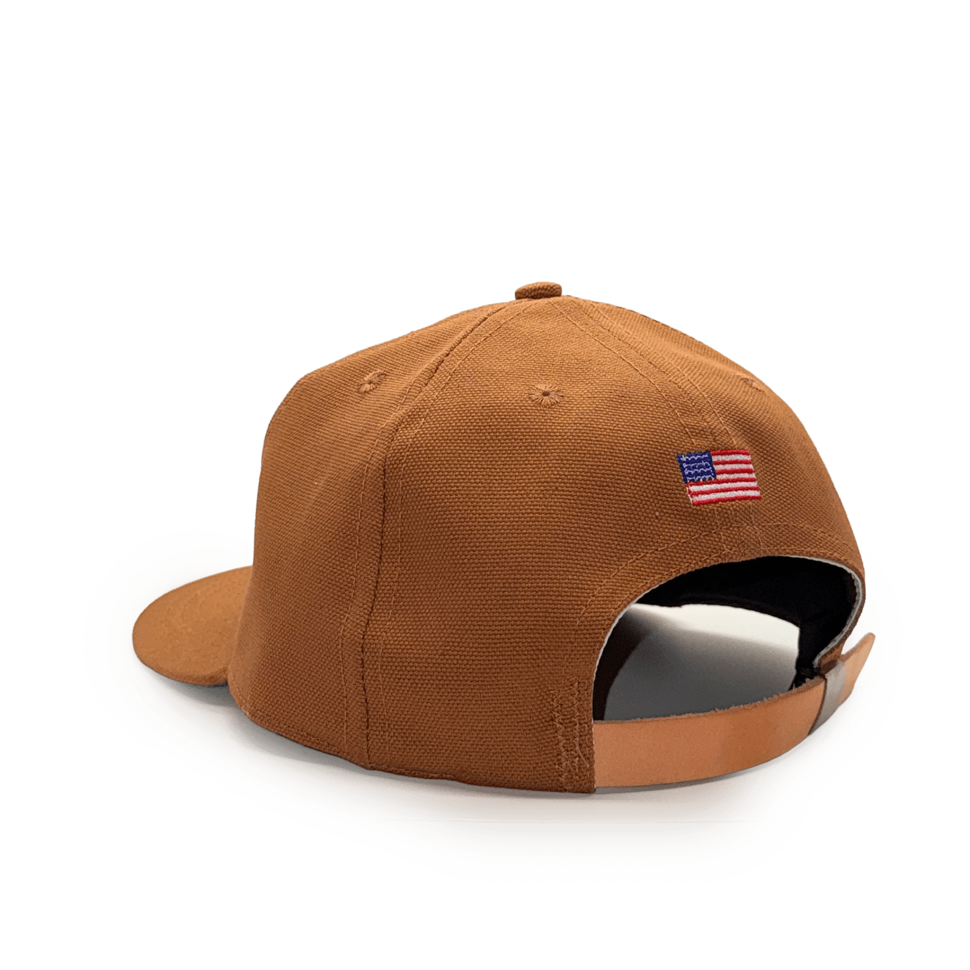 Soft Brim Ball Cap - American Canvas Plain Front - Camel