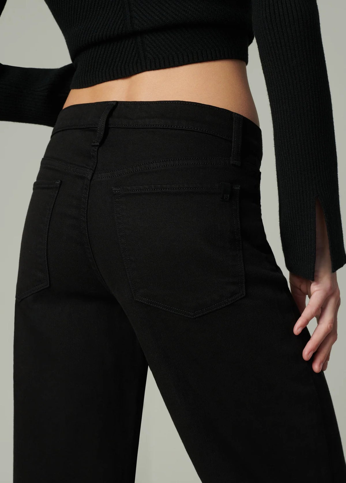 The Lou Lou - Low Rise Wide Leg - Black