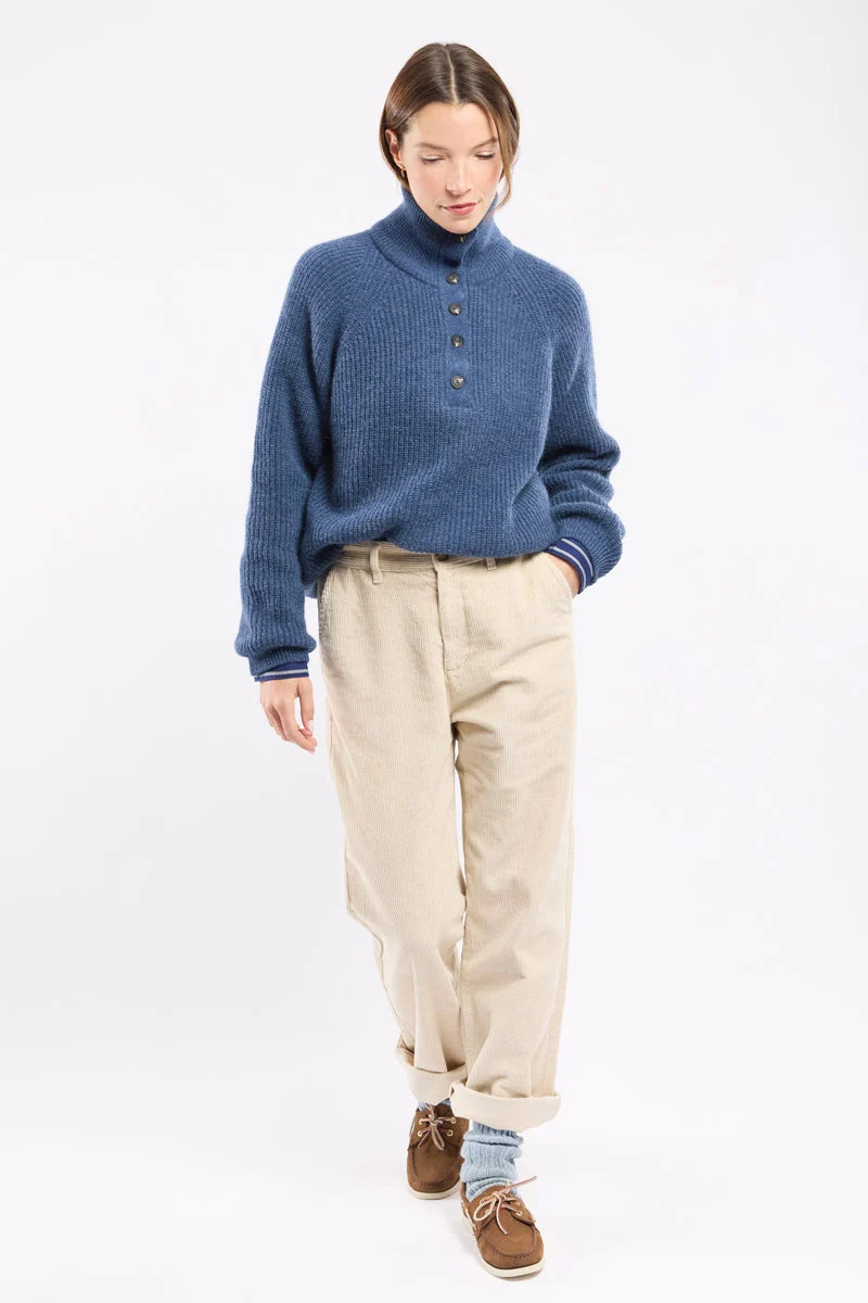Trucker Neck Sweater - Alpaca and Wool - Obscur