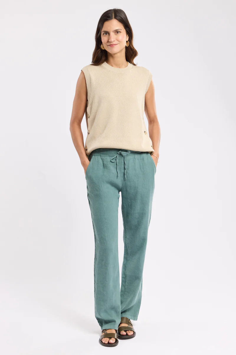 Elasticated Waist Trousers - Silver Pine