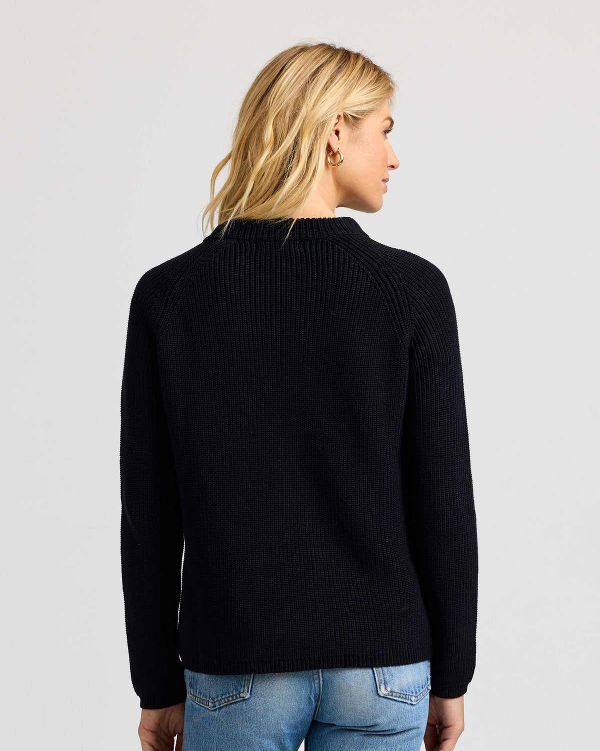 Cotton Fisherman Crew - Black