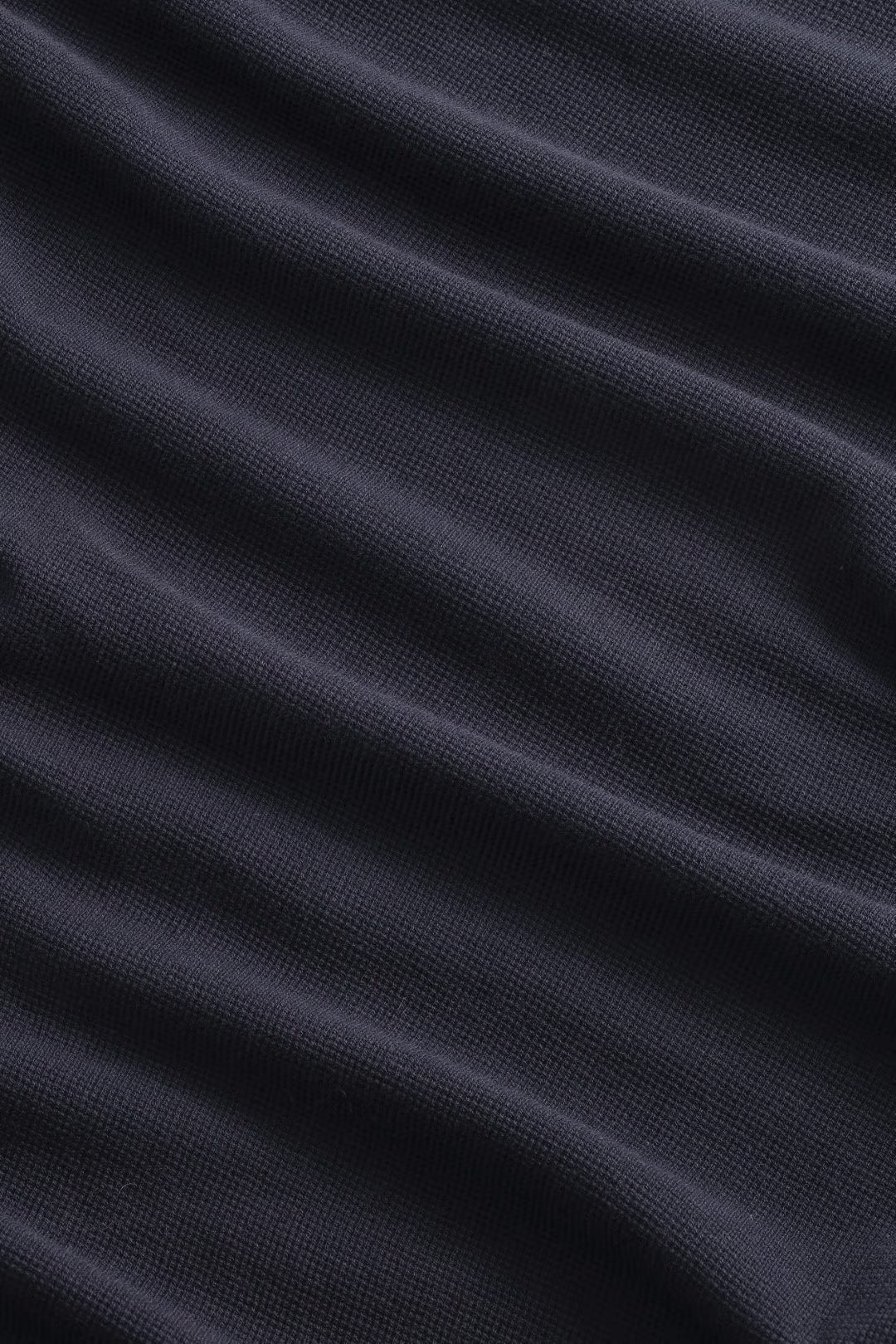 Clive - Waffle Knit Tee - Navy Blue