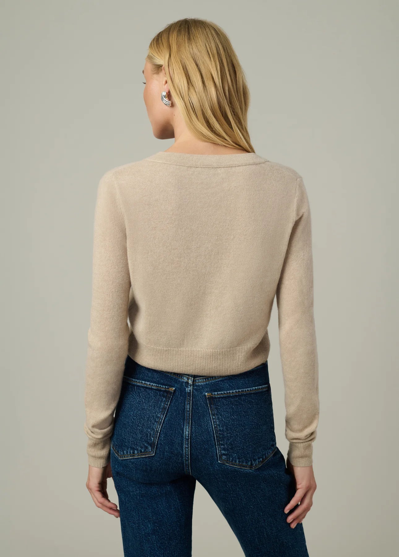 The Dani Cashmere Cardigan - Oatmeal