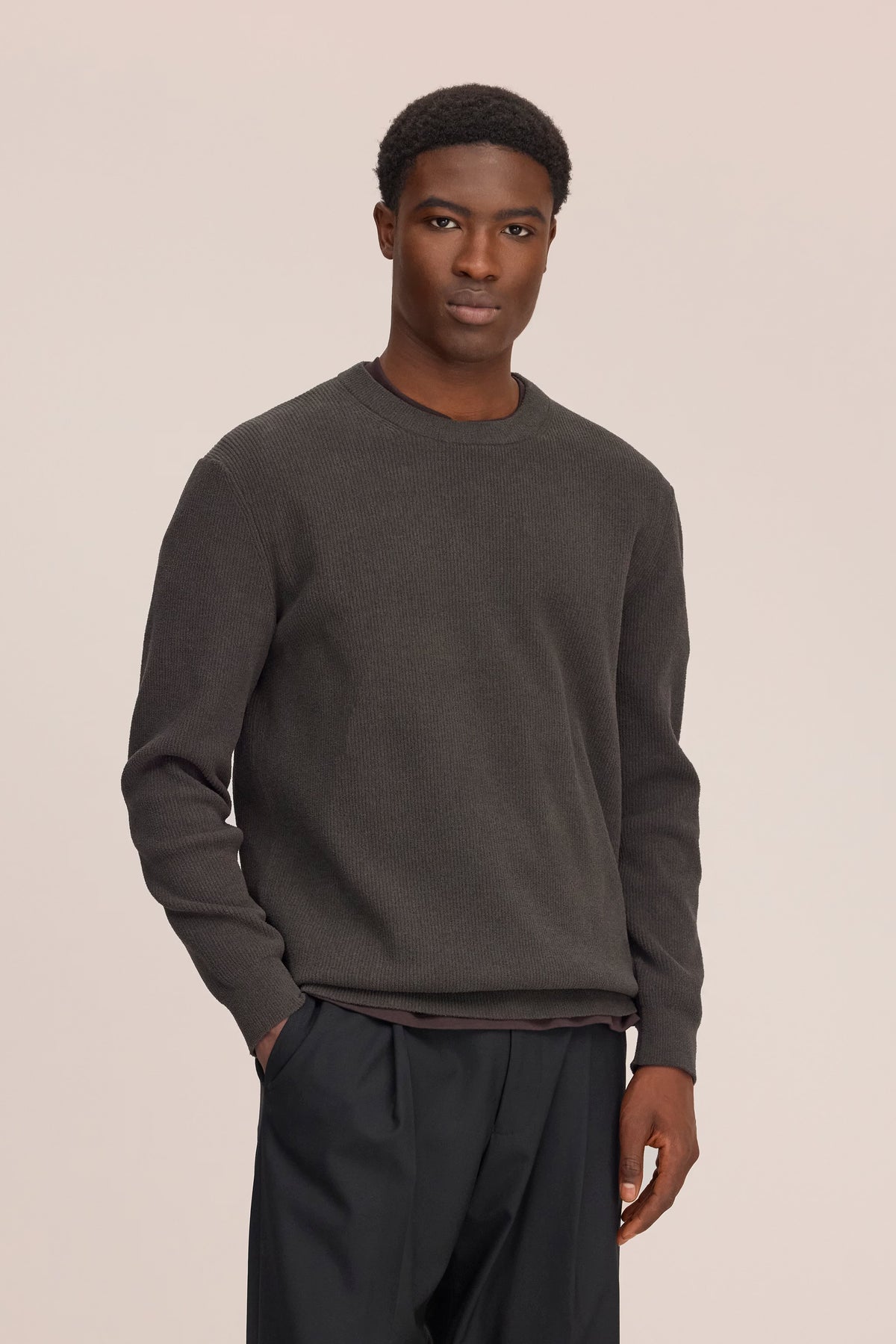Danny Soft Lightweight Sweater - Dark Army