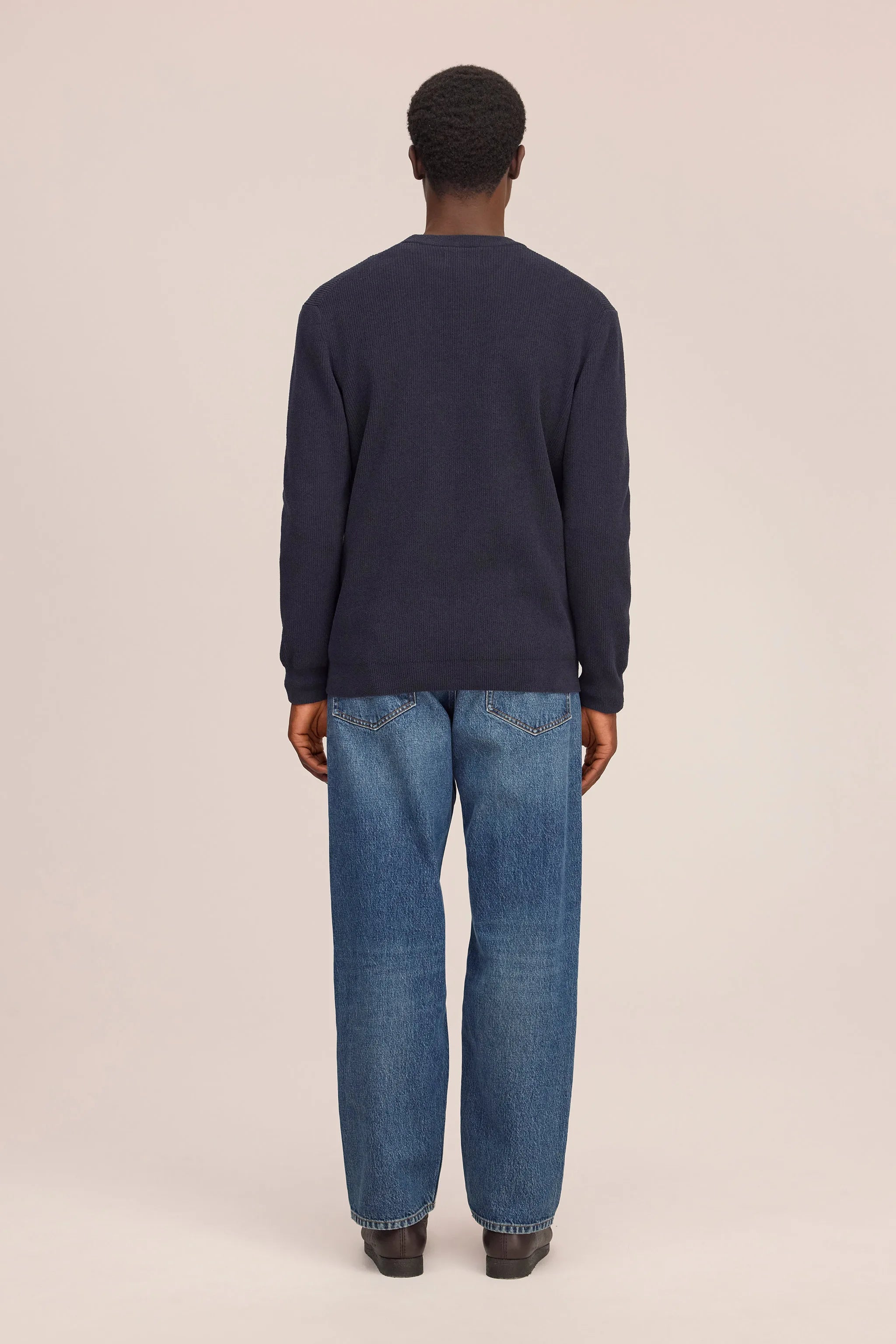 Danny - Lightweight Sweater - Navy Blue