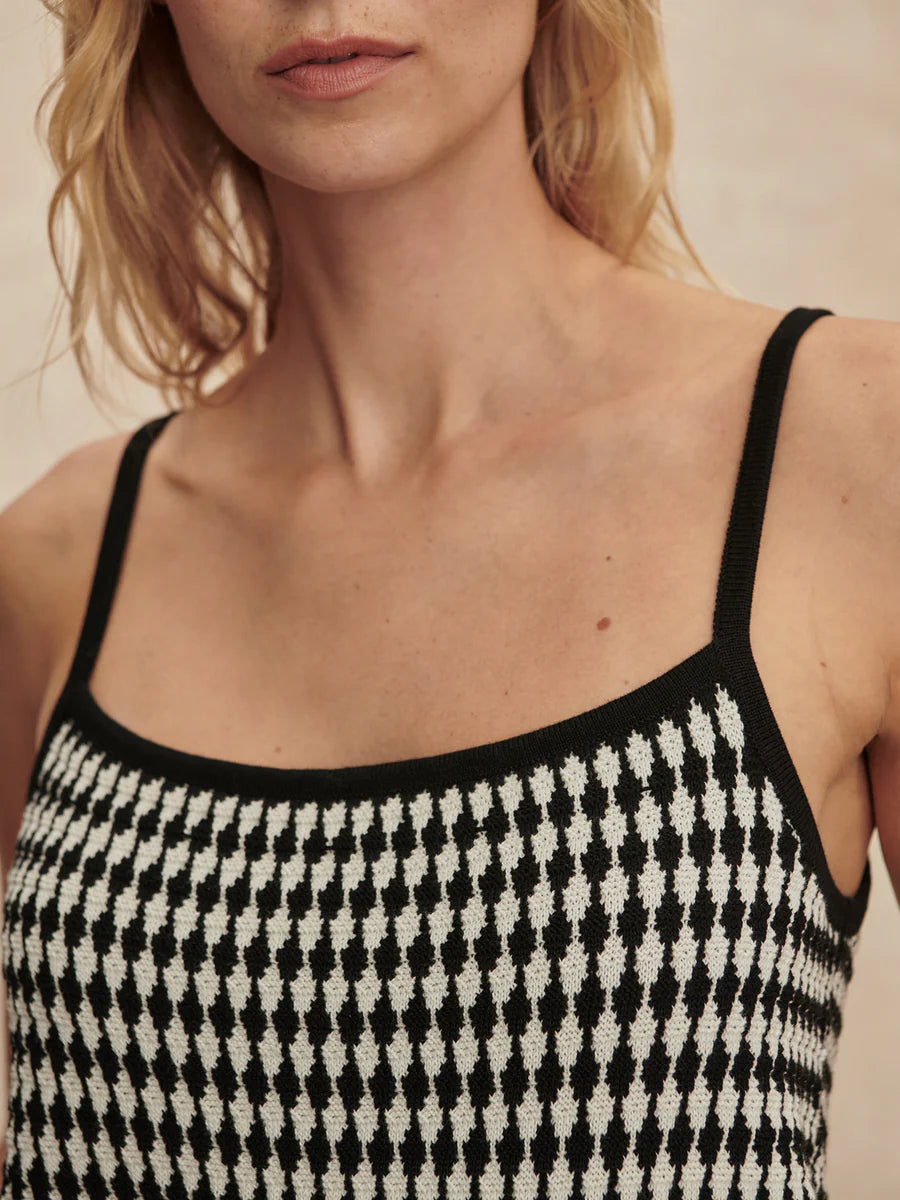 Jared Knit Top - Black/Egret