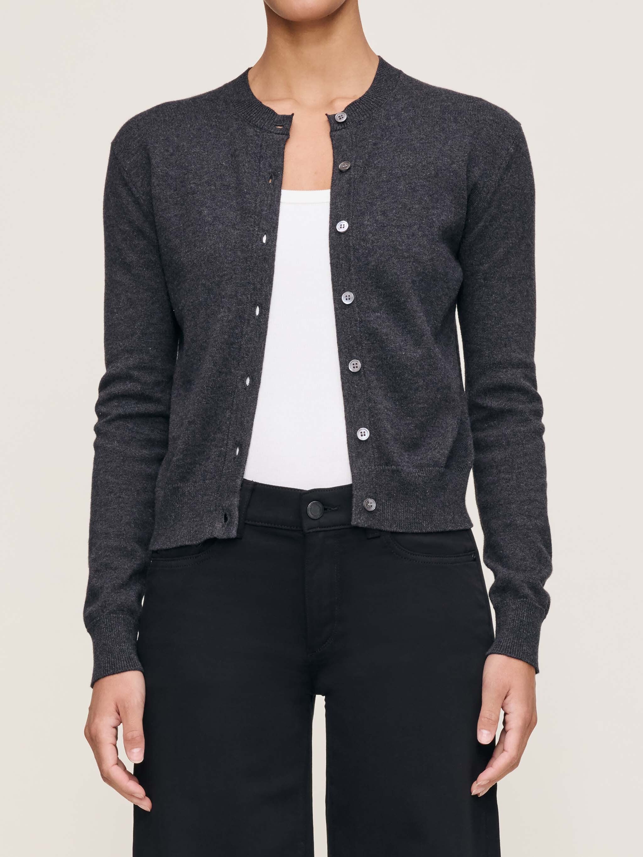 Brinn Cardigan - Charcoal Grey