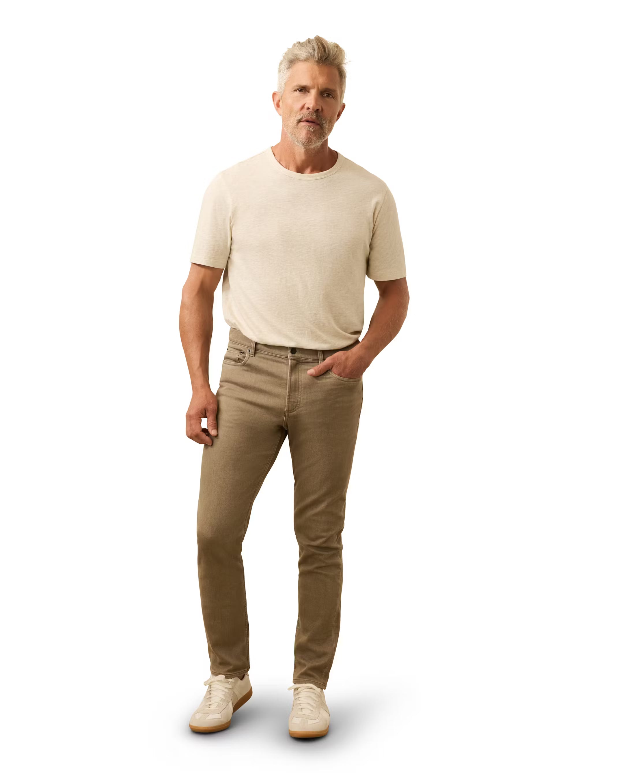 Stretch Terry 5-Pocket Pants