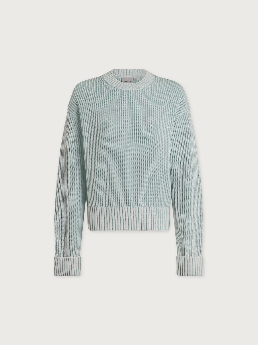 Seymour Knit Sweater - Blue Haze/Snow White