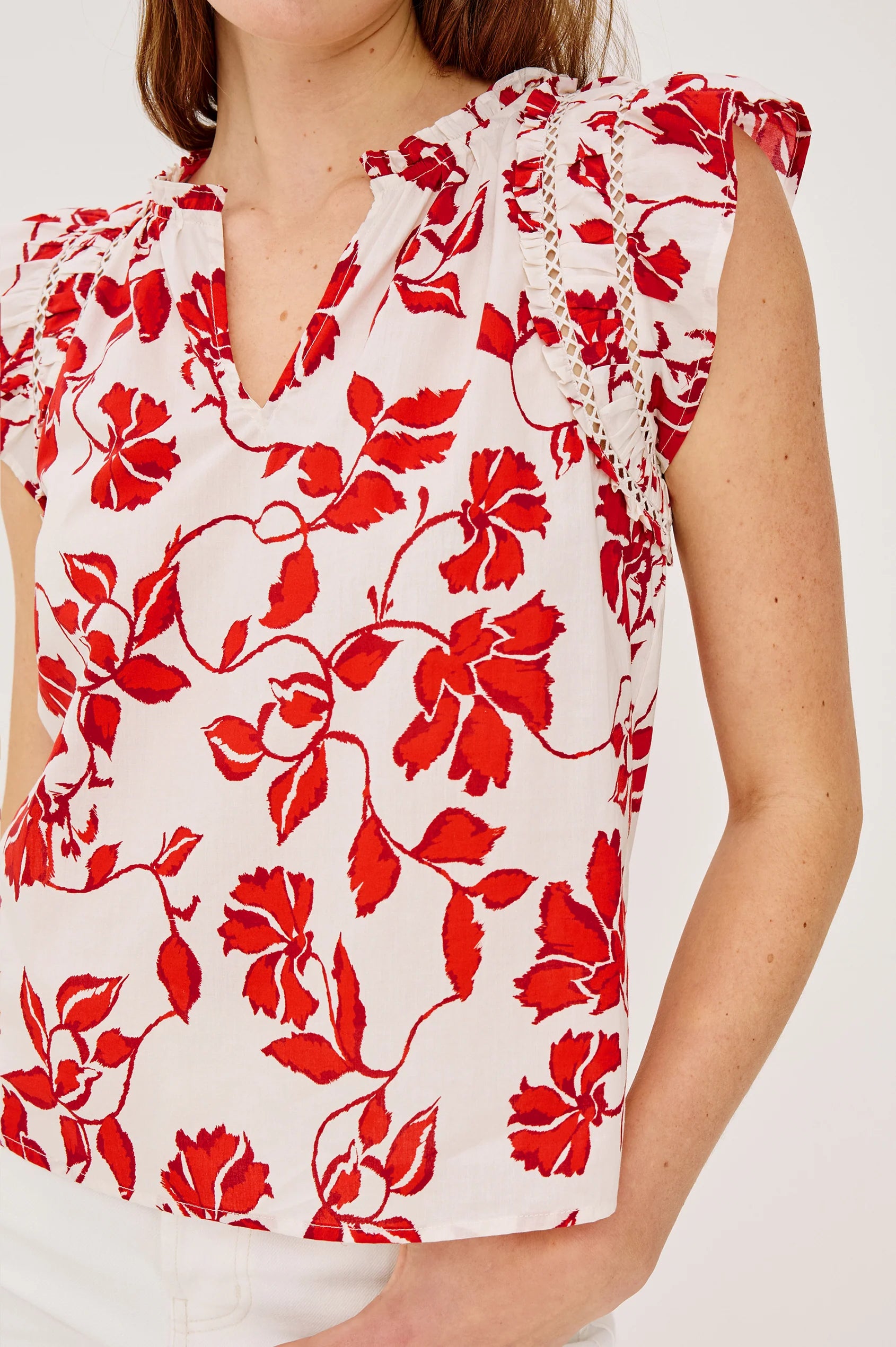 Allea Top - Red Jasmine