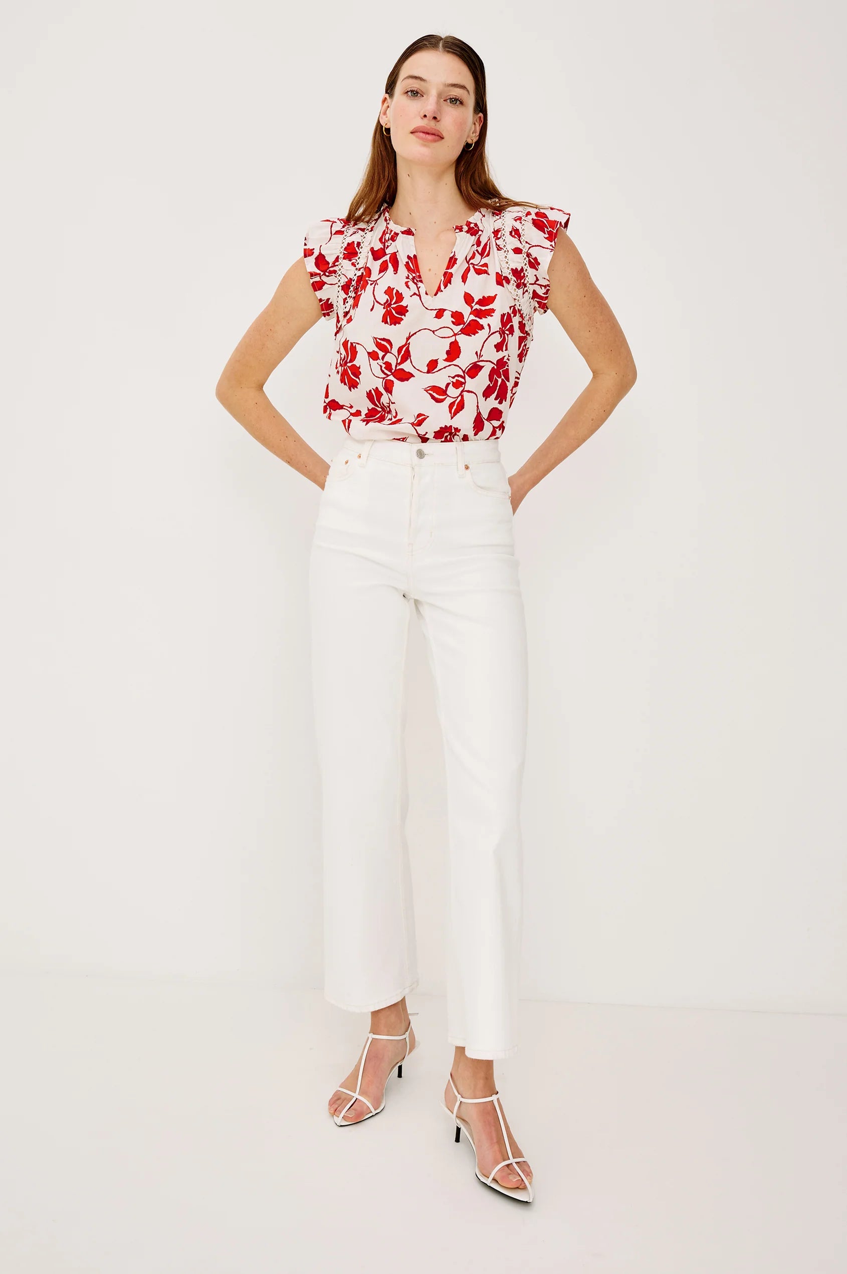Allea Top - Red Jasmine