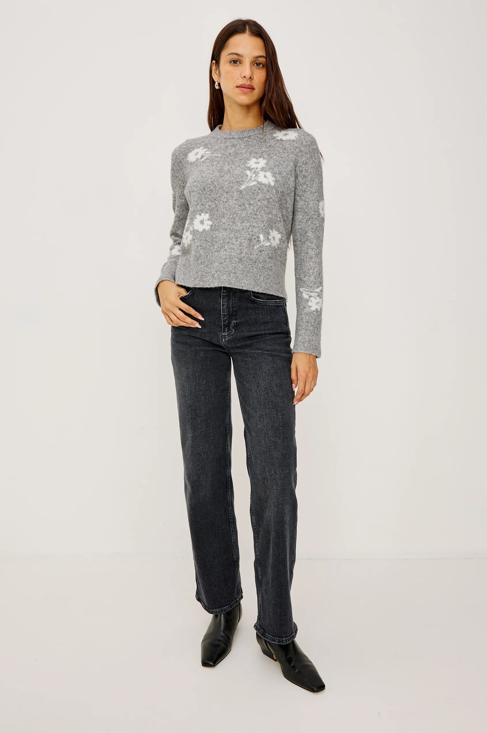 Anise Sweater - Heather Floral