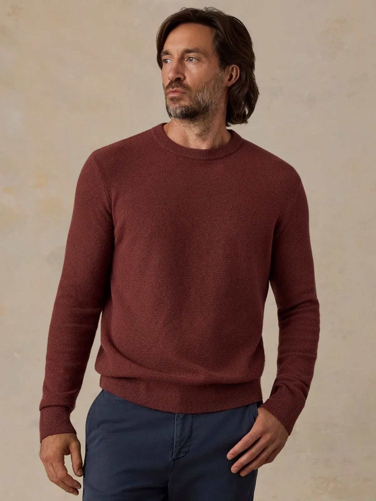 Jackson Crew Sweater - Sunset Red Heat