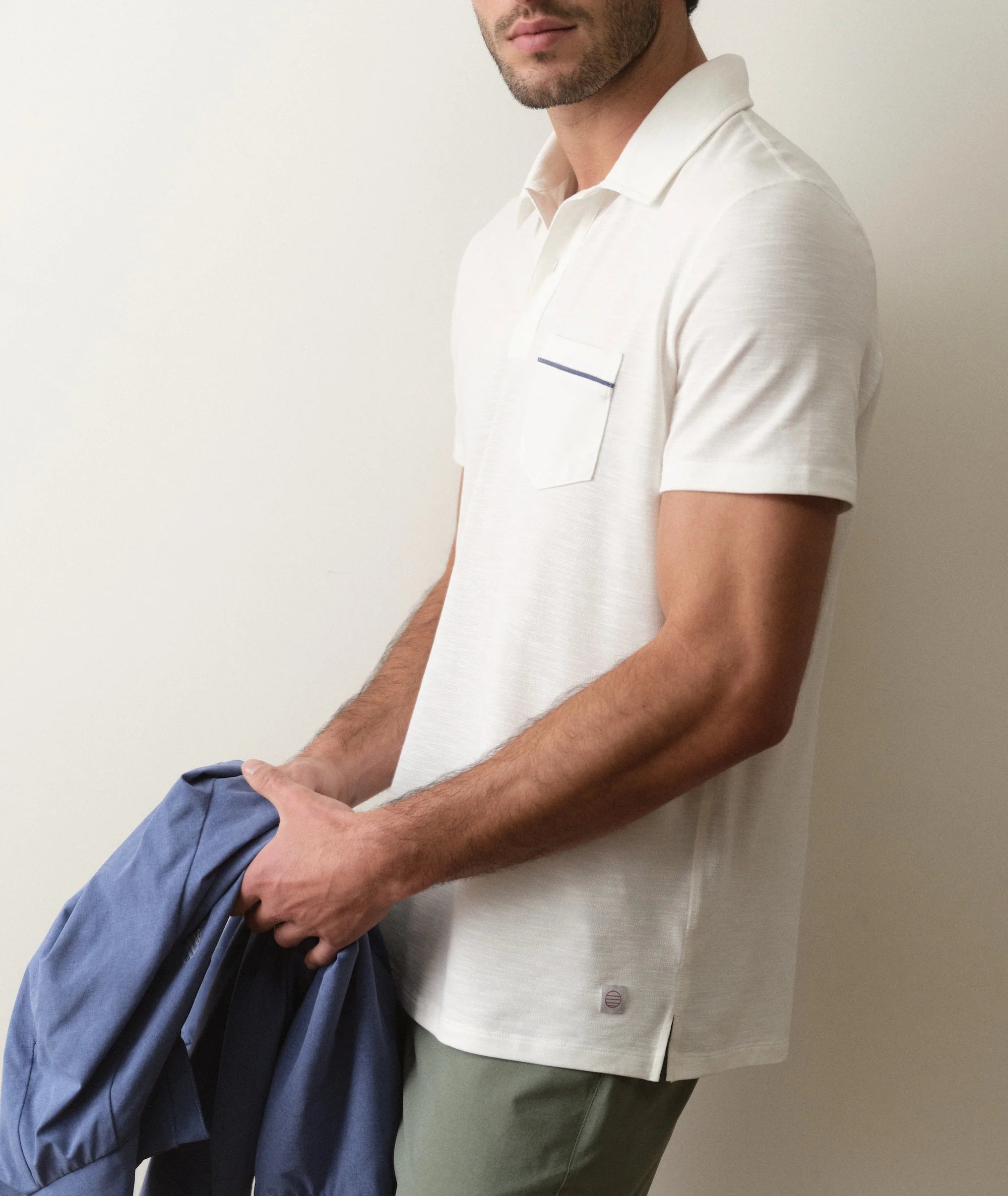 Air Pocket Polo - White