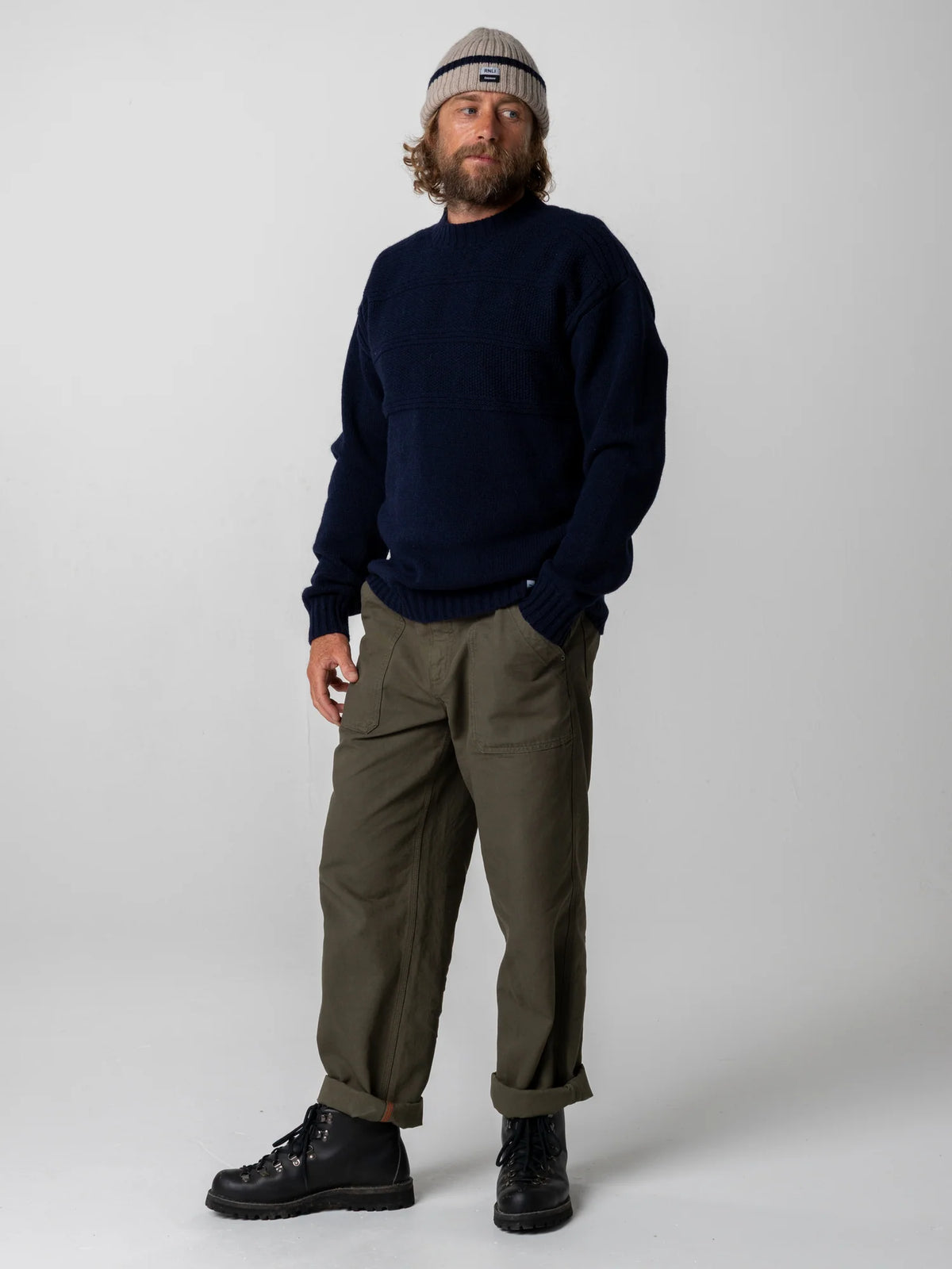 RNLI Polperro Jumper - Navy