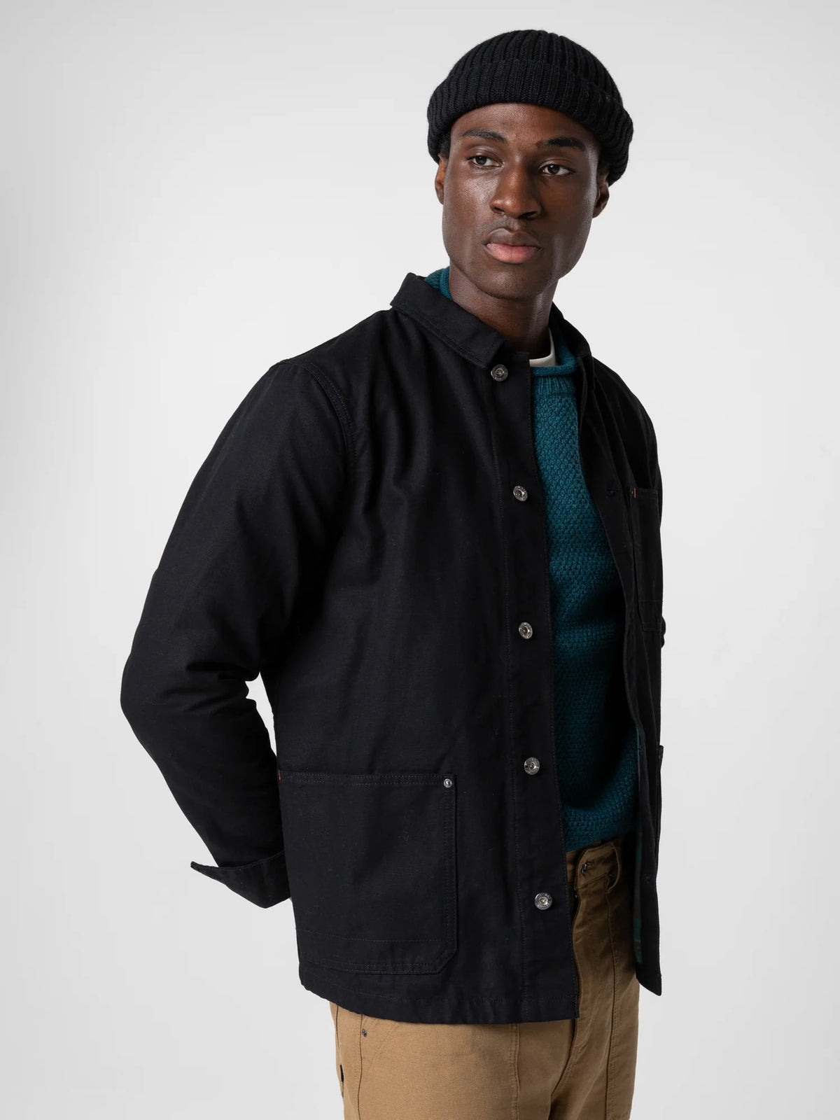 Basset Flannel Lined Jacket - Black