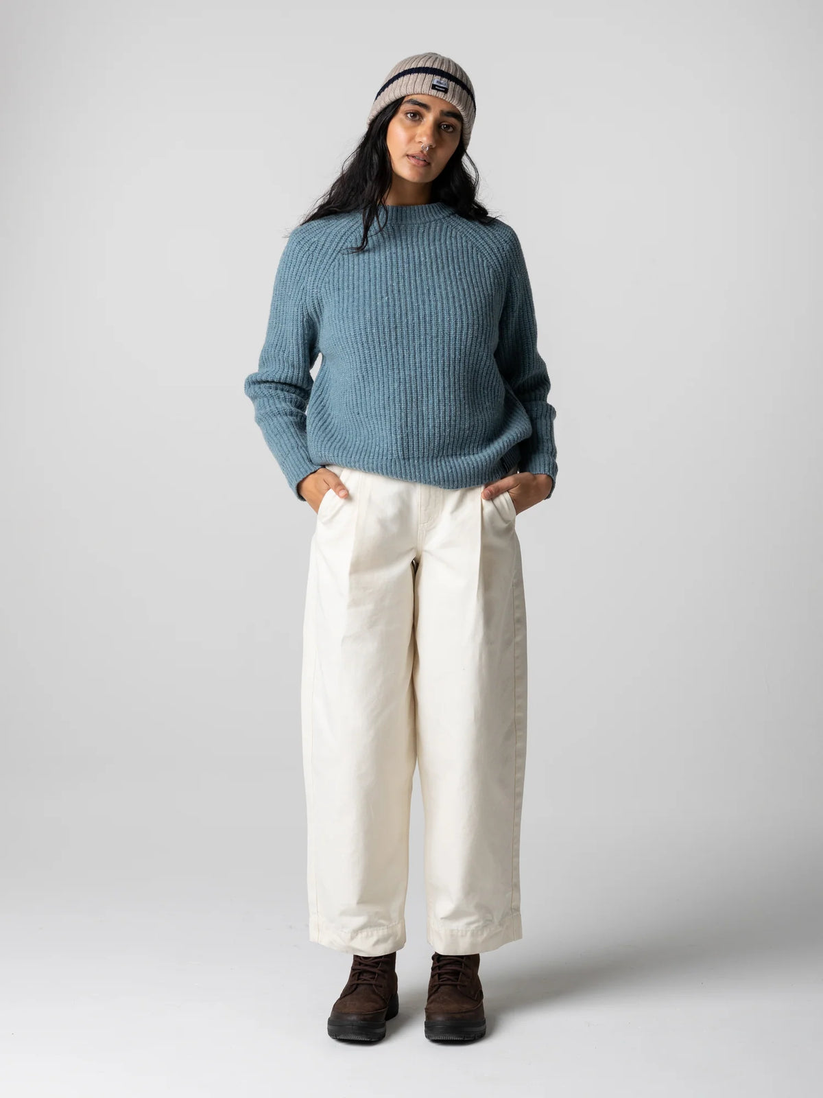 Women's Mora Knit Sweater - Anchor Blue