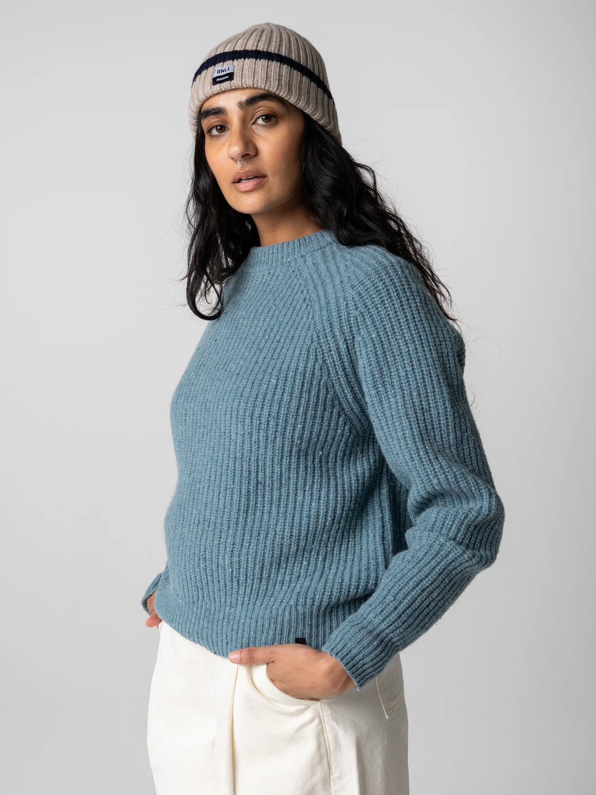 Women's Mora Knit Sweater - Anchor Blue