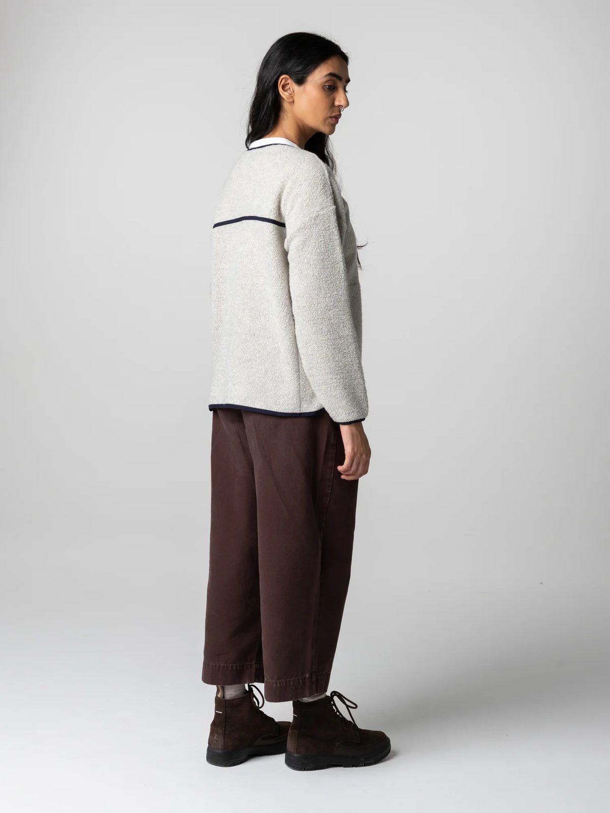 Women's Elowen Fleece Cardigan - Dove Grey