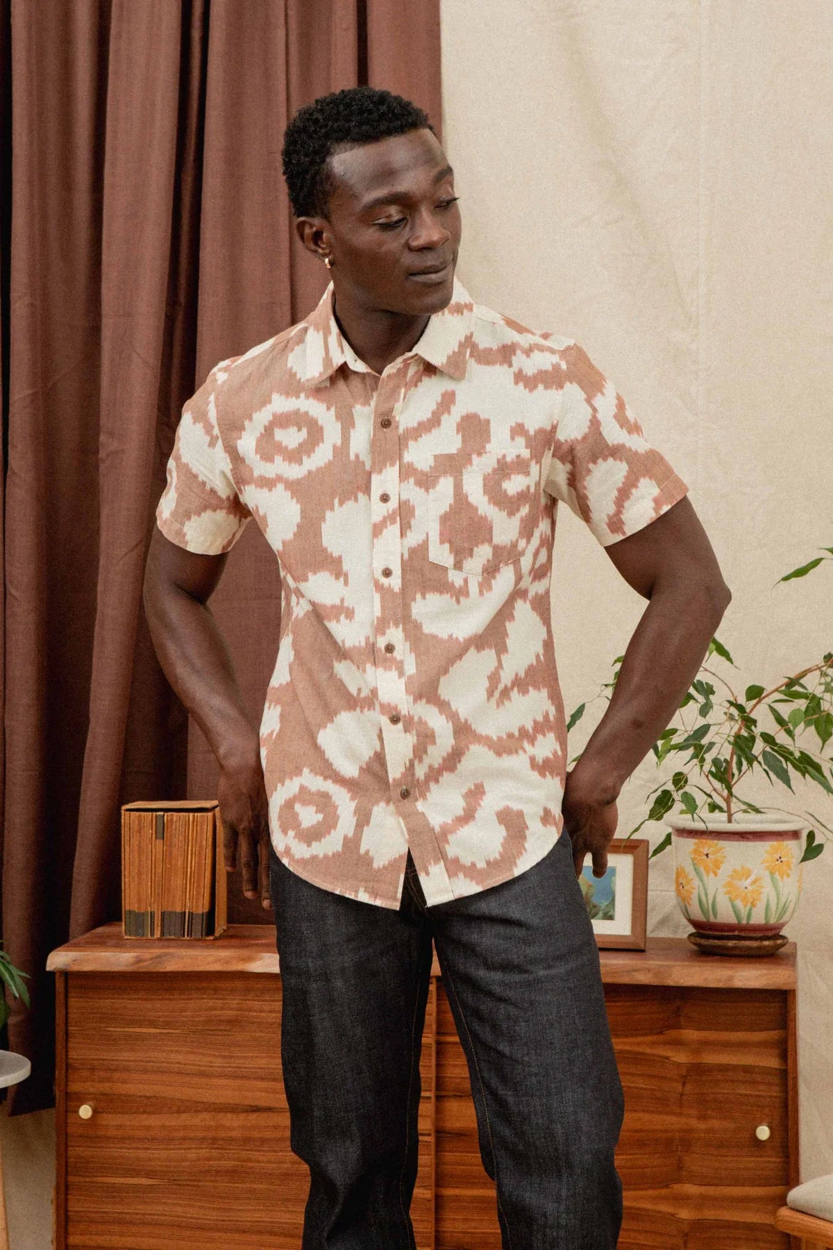 Harbor Slim Shirt - Pop Leaf