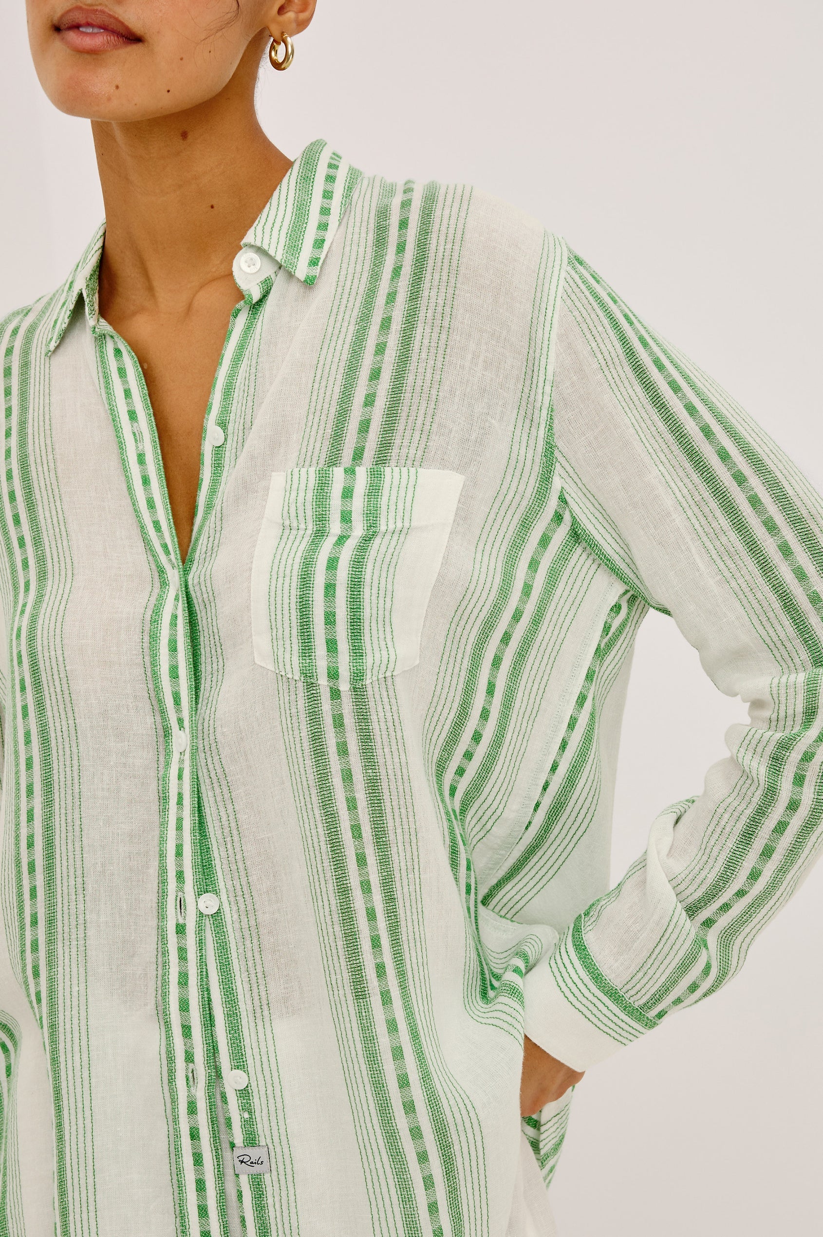 Charli Shirt - Margarita Stripe