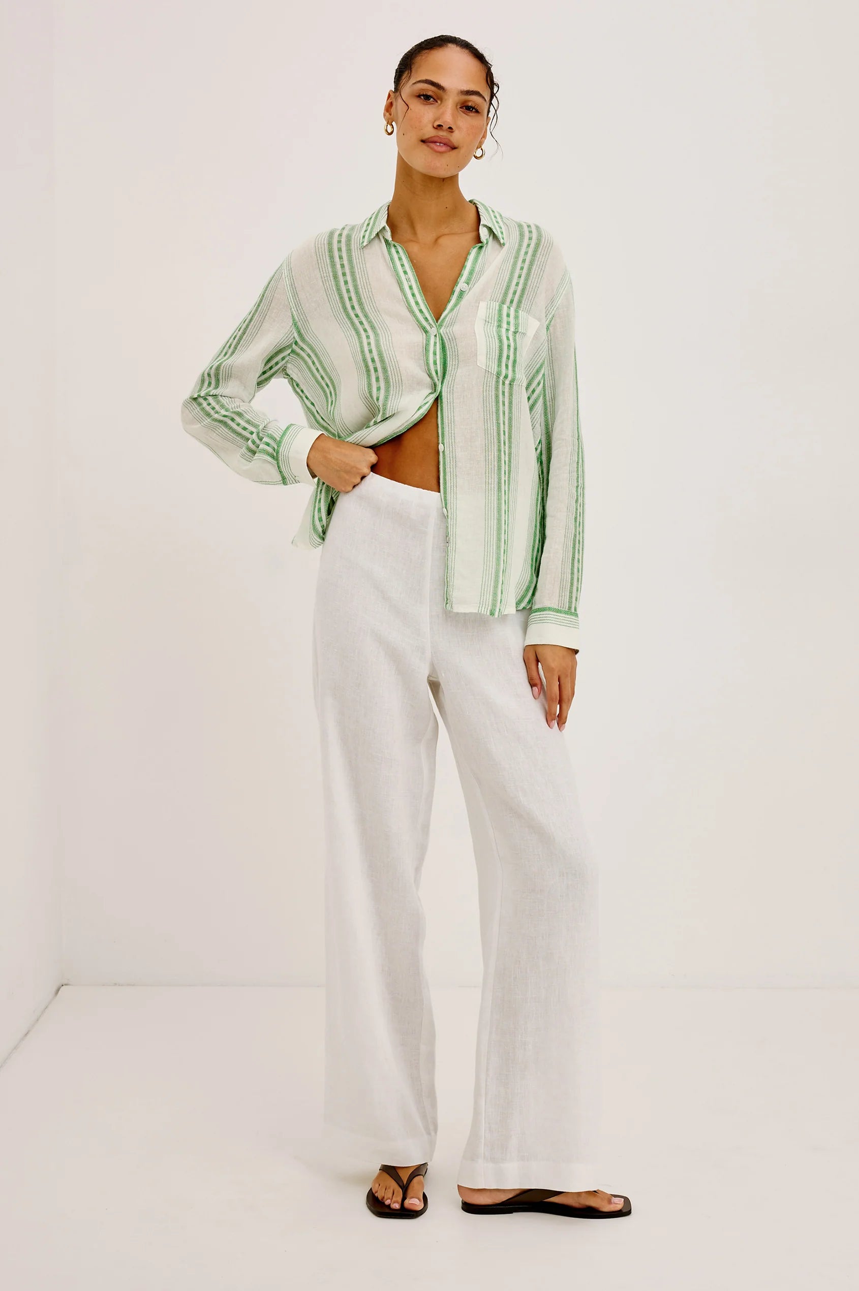 Charli Shirt - Margarita Stripe