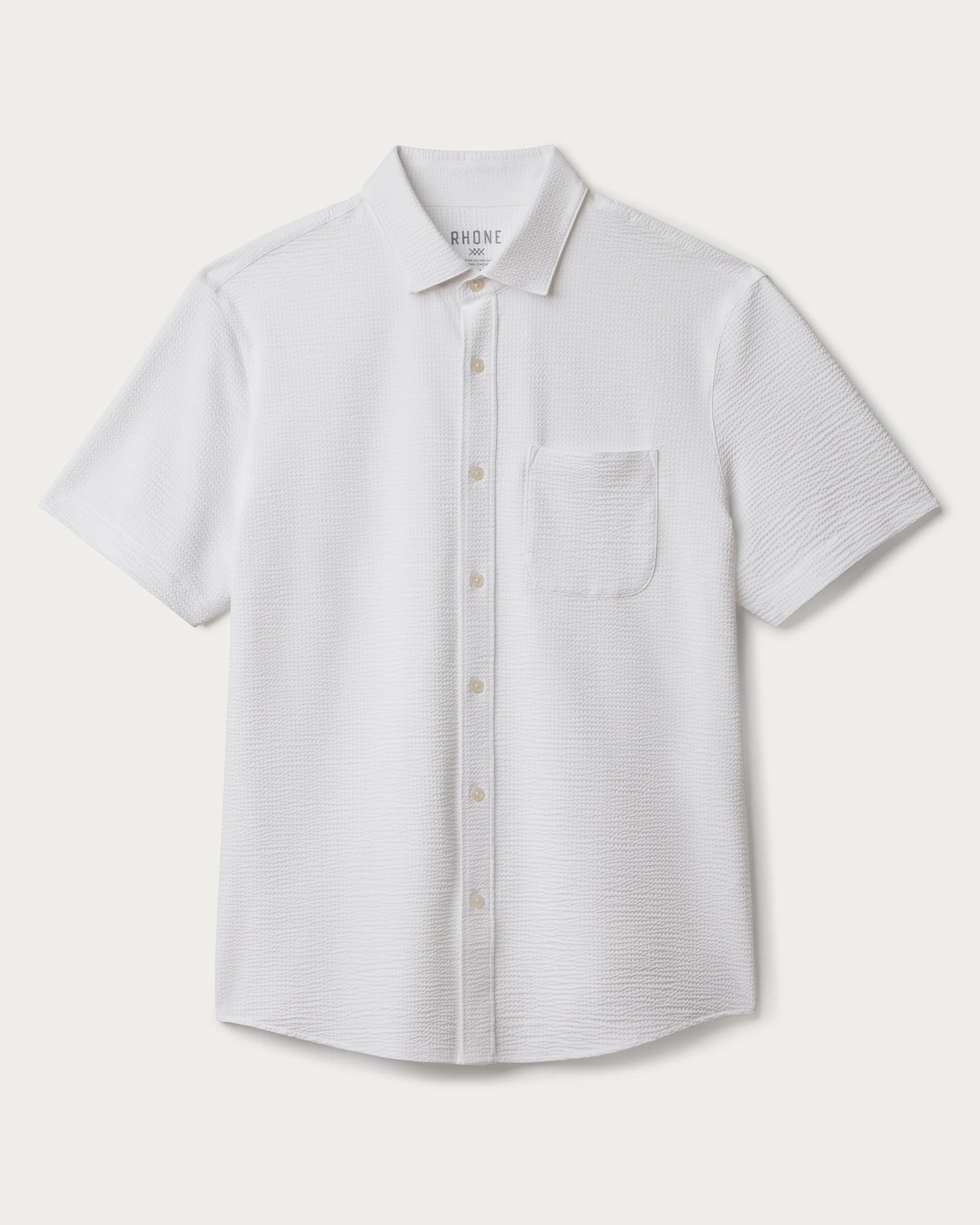 Commuter® Seersucker Short Sleeve Button Down