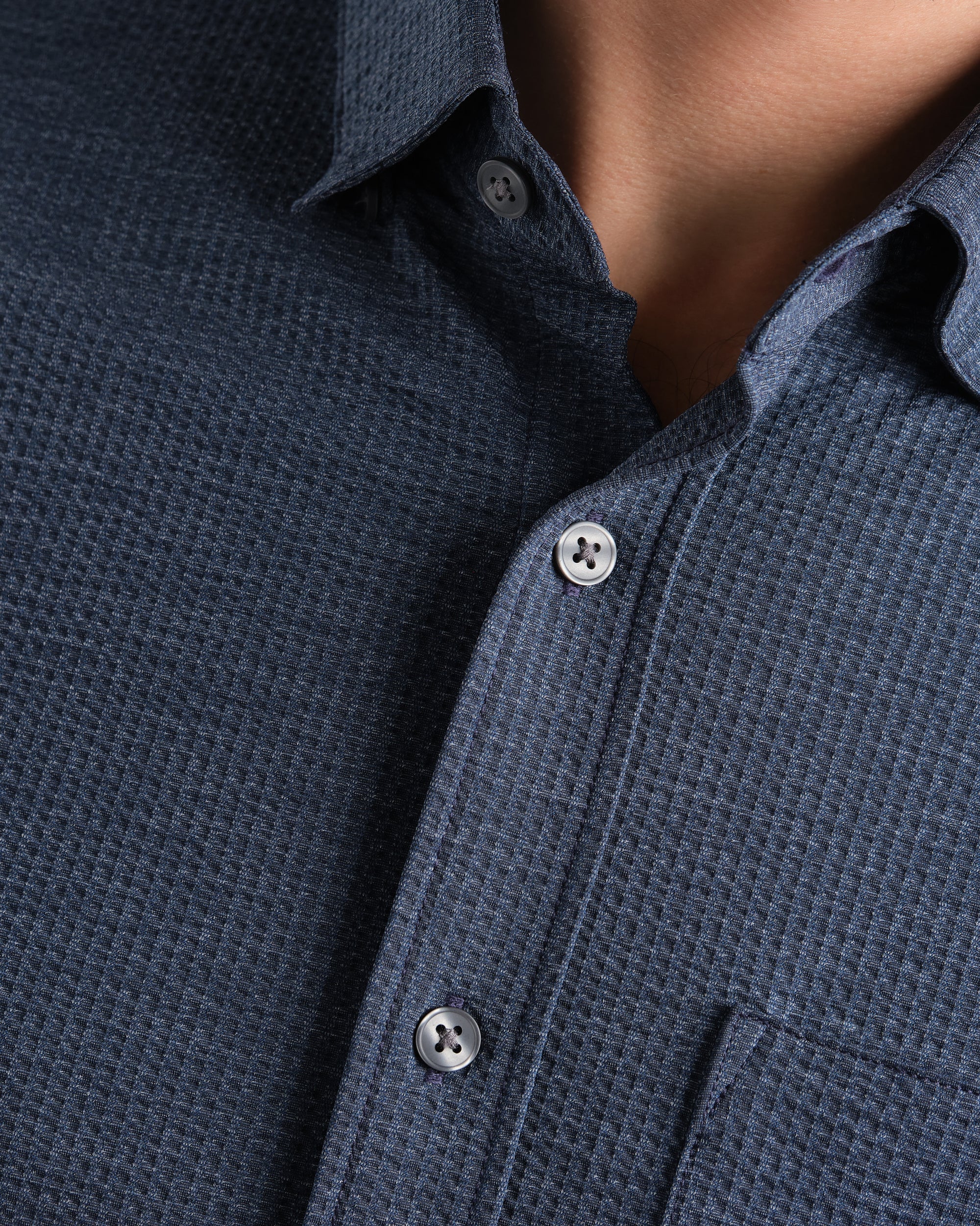 Commuter® Seersucker Short Sleeve Button Down