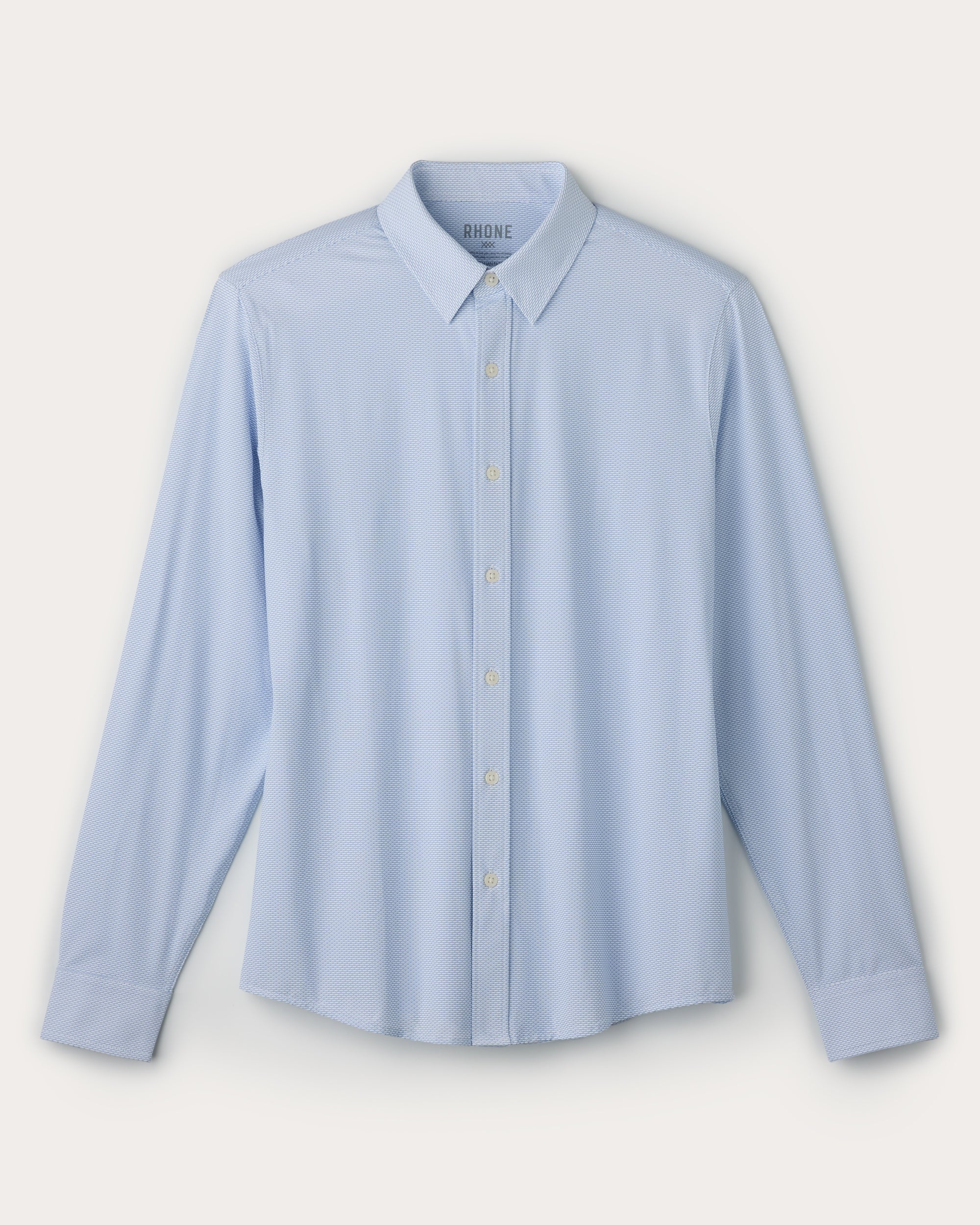 Commuter® Shirt - Slim - Light Blue Wave Geo
