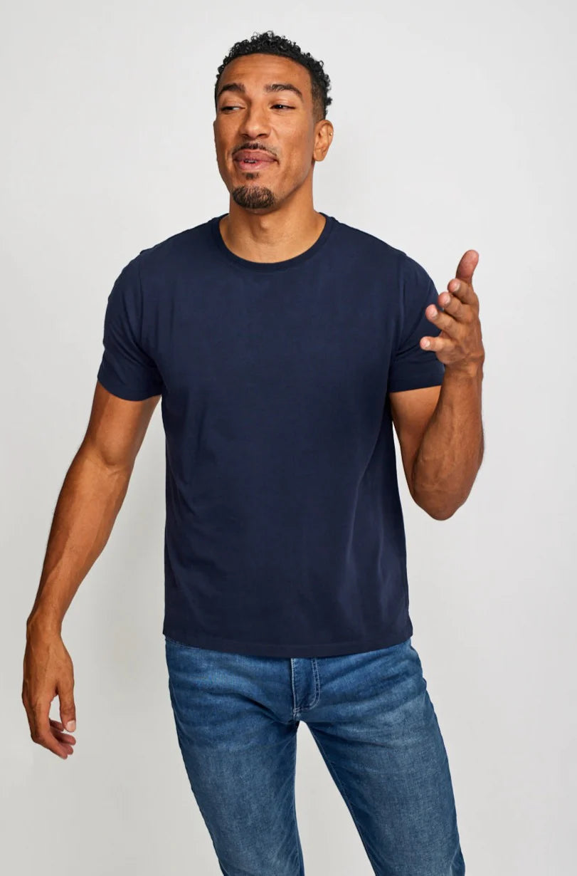 Crew Neck T-Shirt - Navy