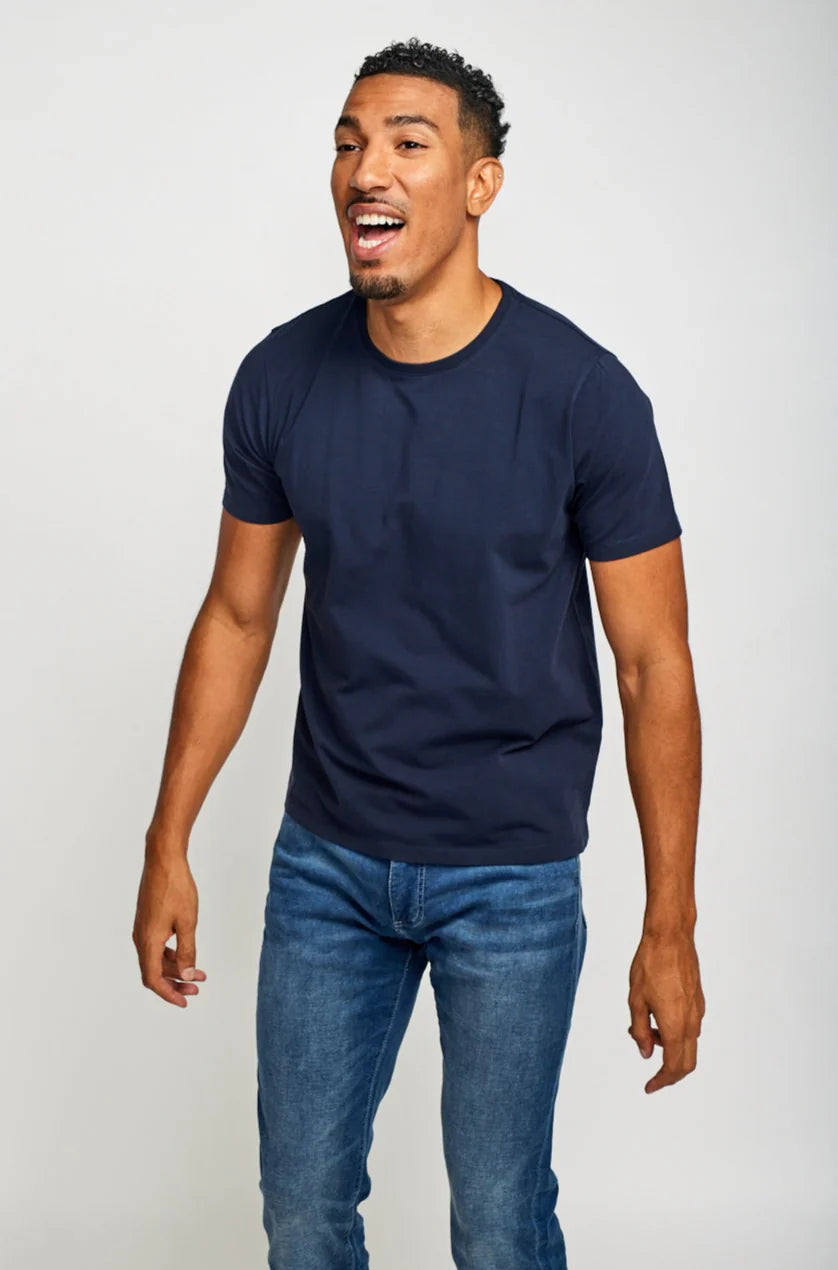 Crew Neck T-Shirt - Navy