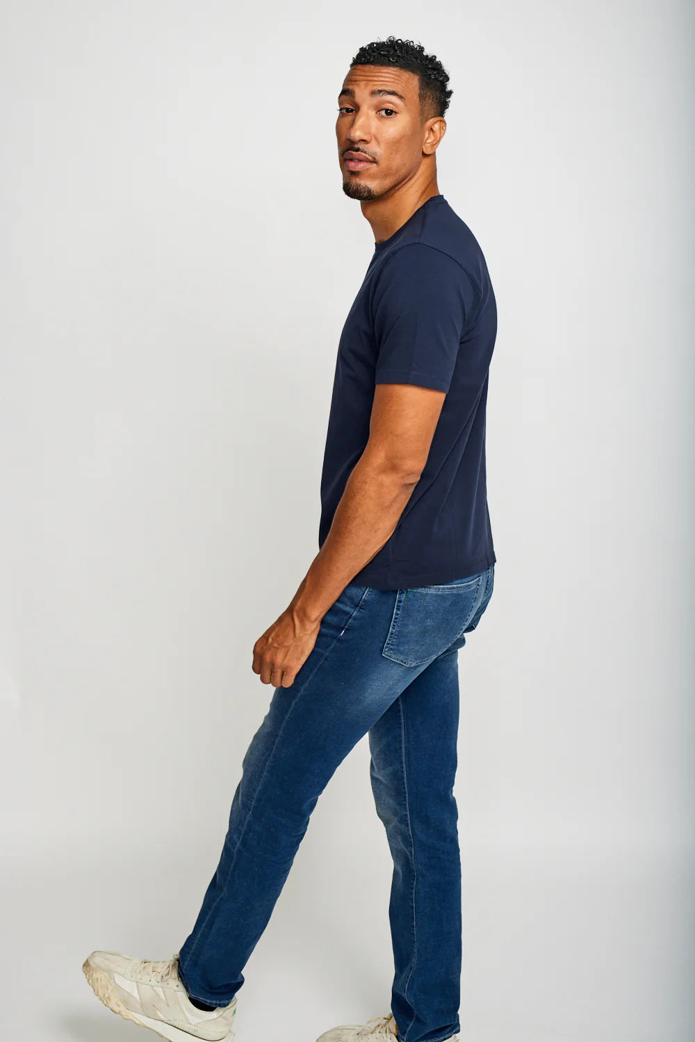 Crew Neck T-Shirt - Navy