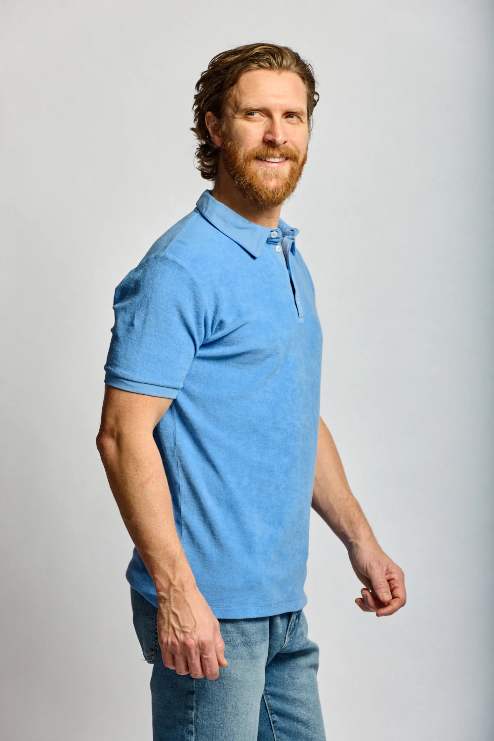 Towel Terry Polo - Azure